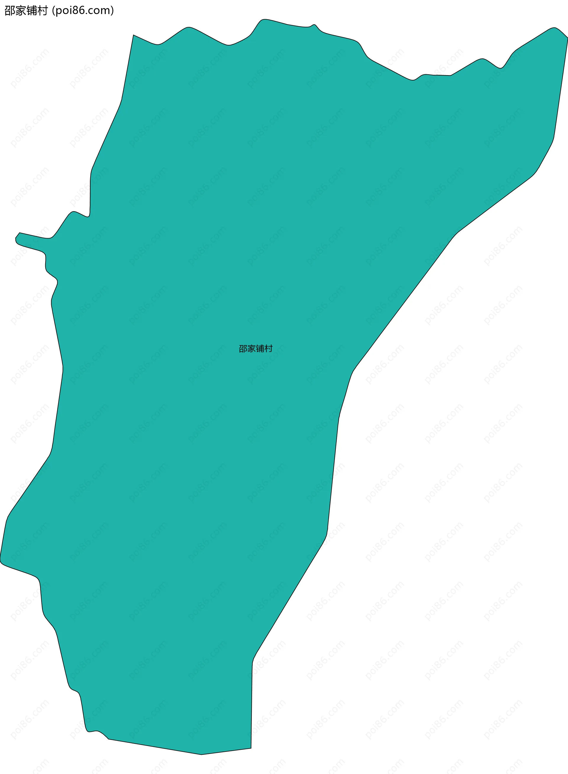 邵家铺村边界地图