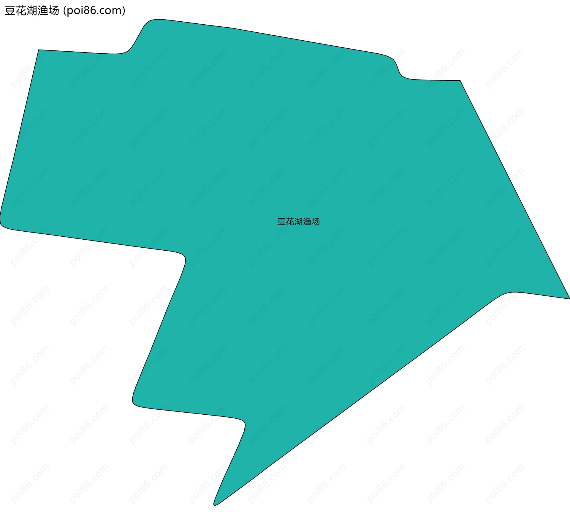 豆花湖渔场边界地图