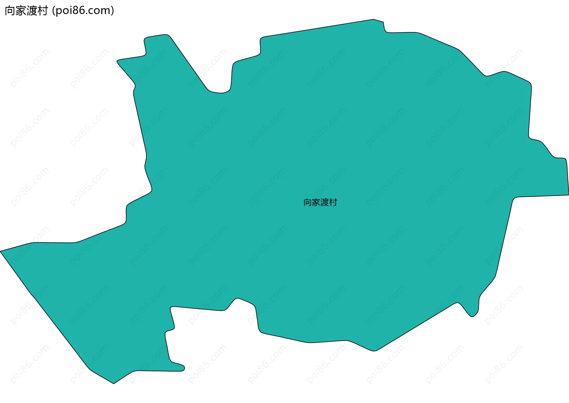 向家渡村边界地图
