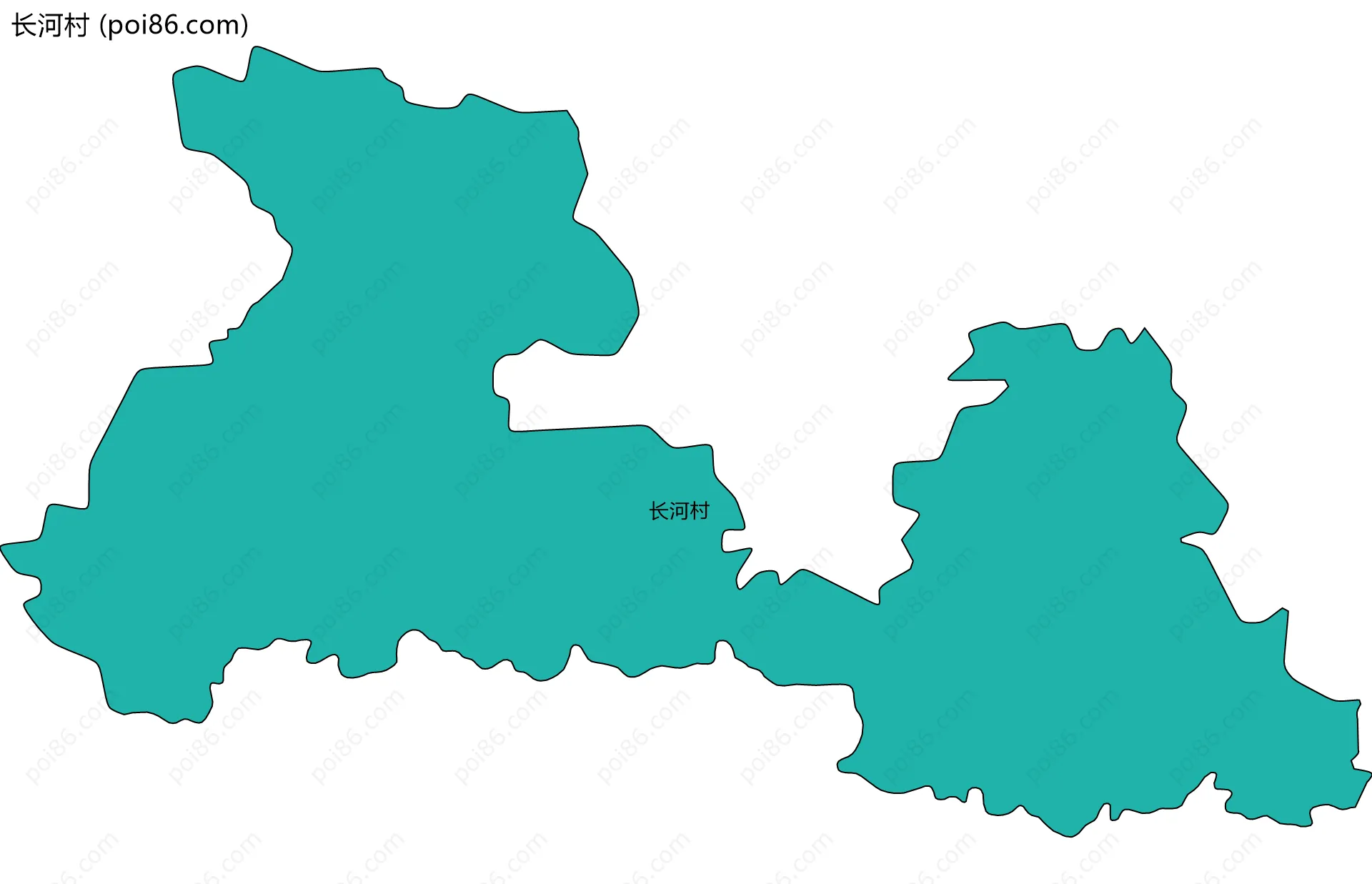 长河村边界地图