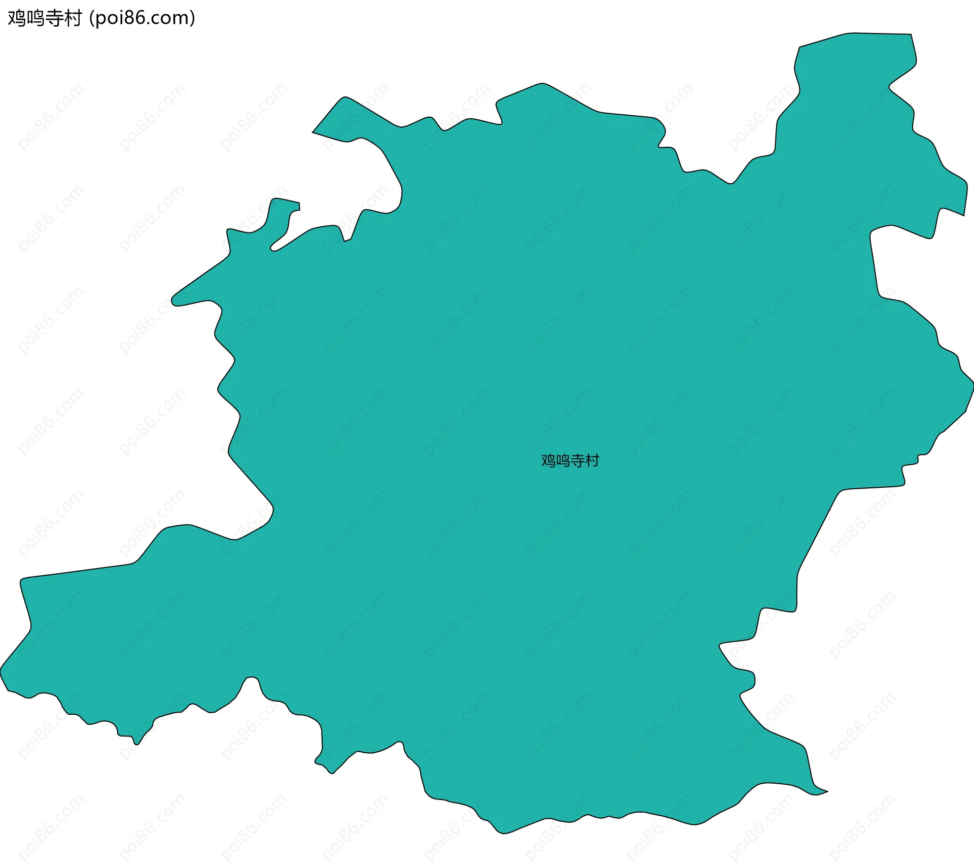 鸡鸣寺村边界地图