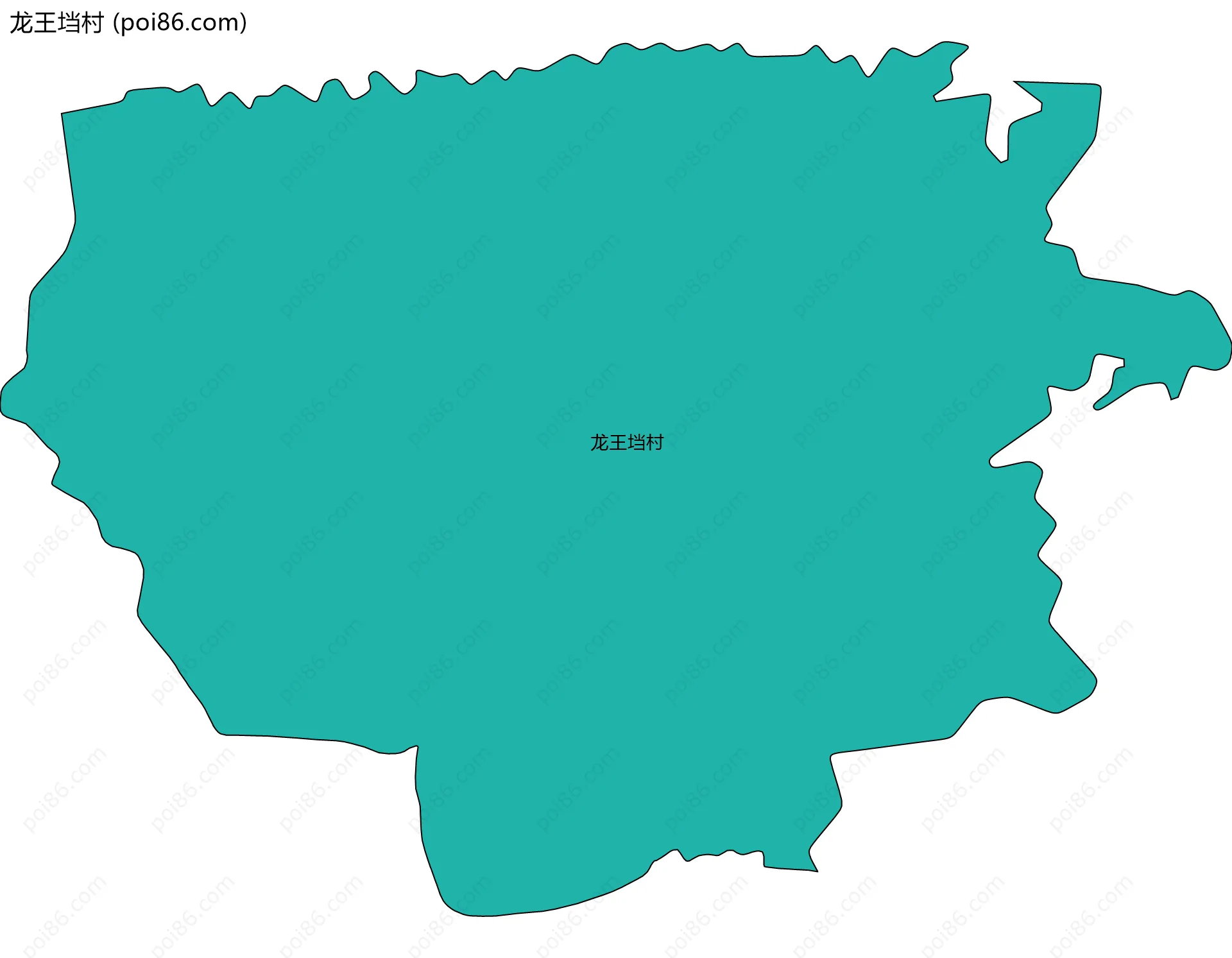 龙王垱村边界地图