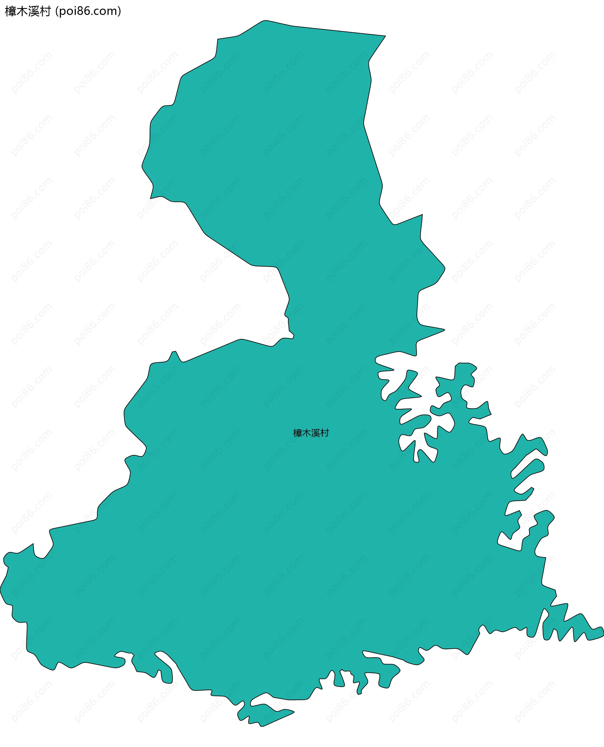 樟木溪村边界地图