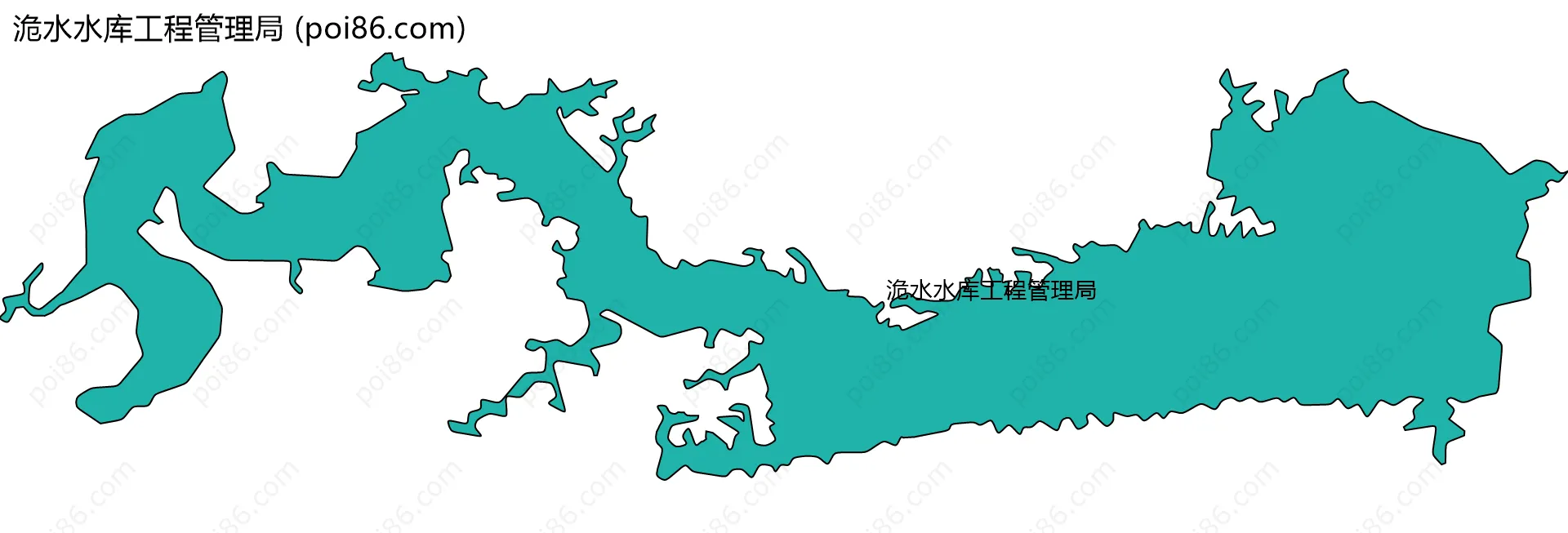 洈水水库工程管理局边界地图