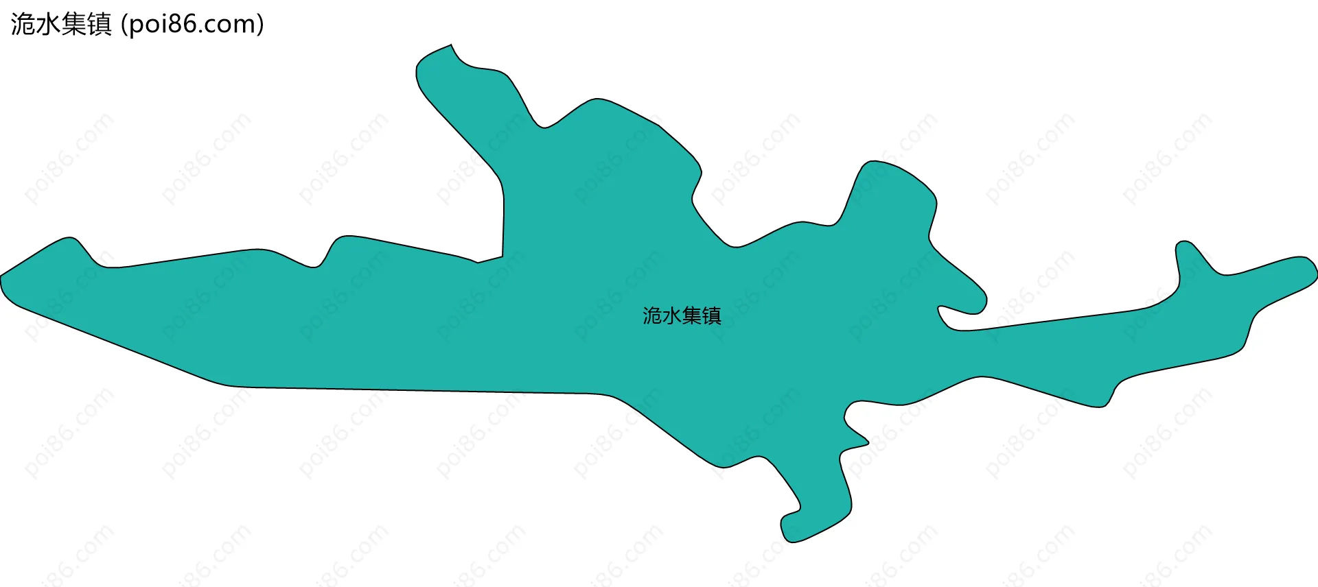 洈水集镇边界地图