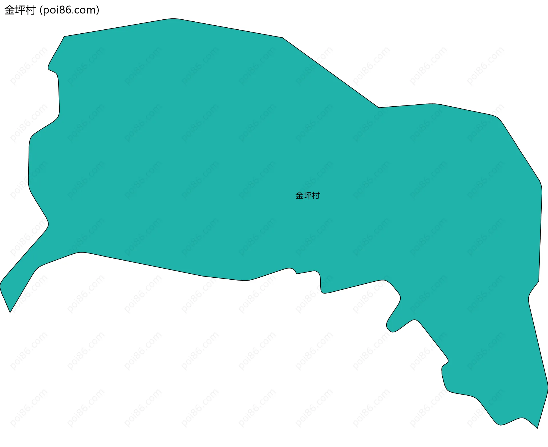 金坪村边界地图