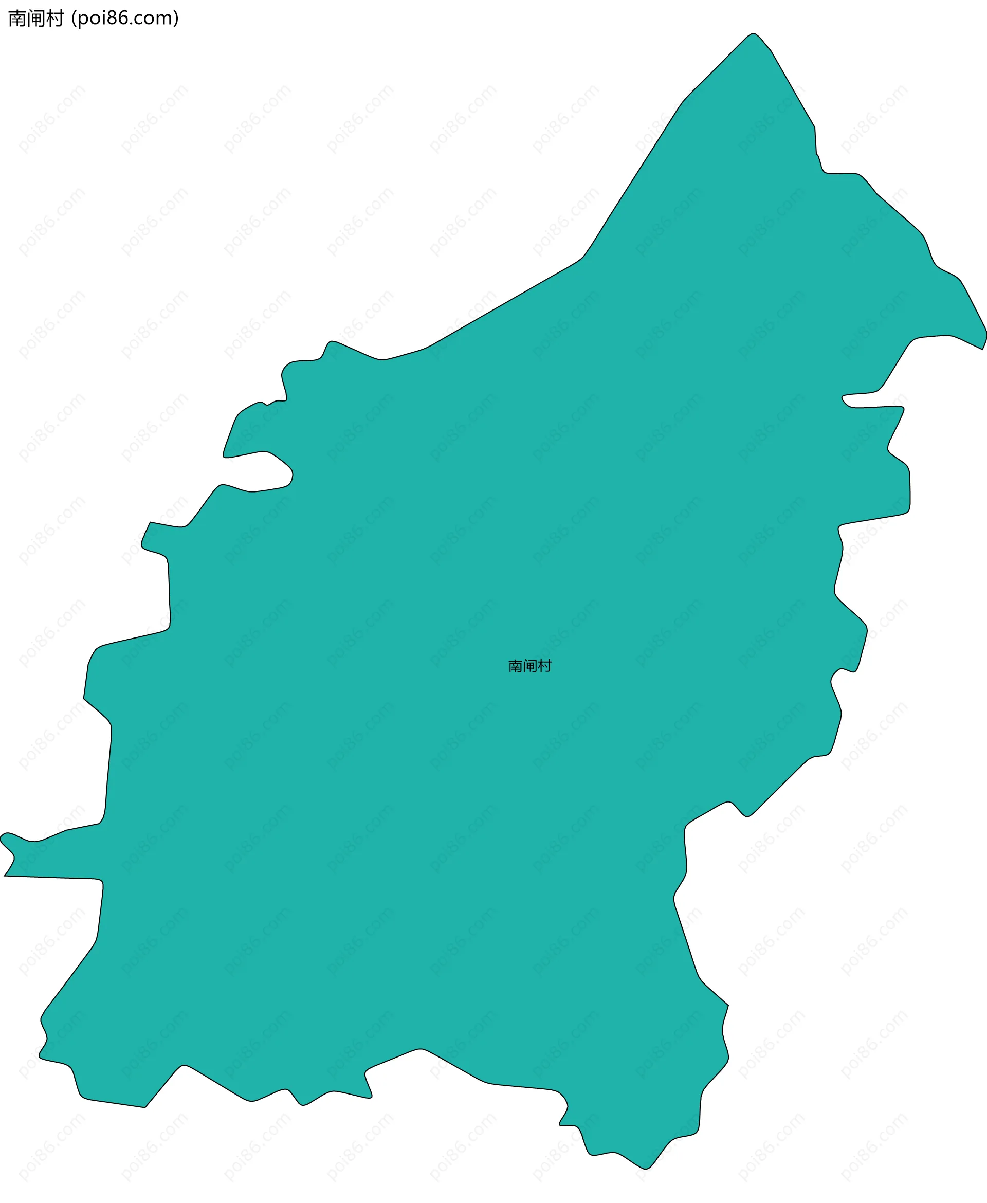 南闸村边界地图