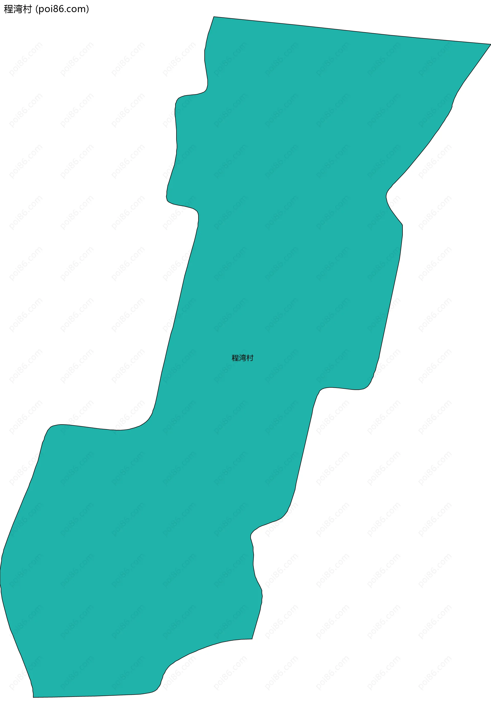 程湾村边界地图