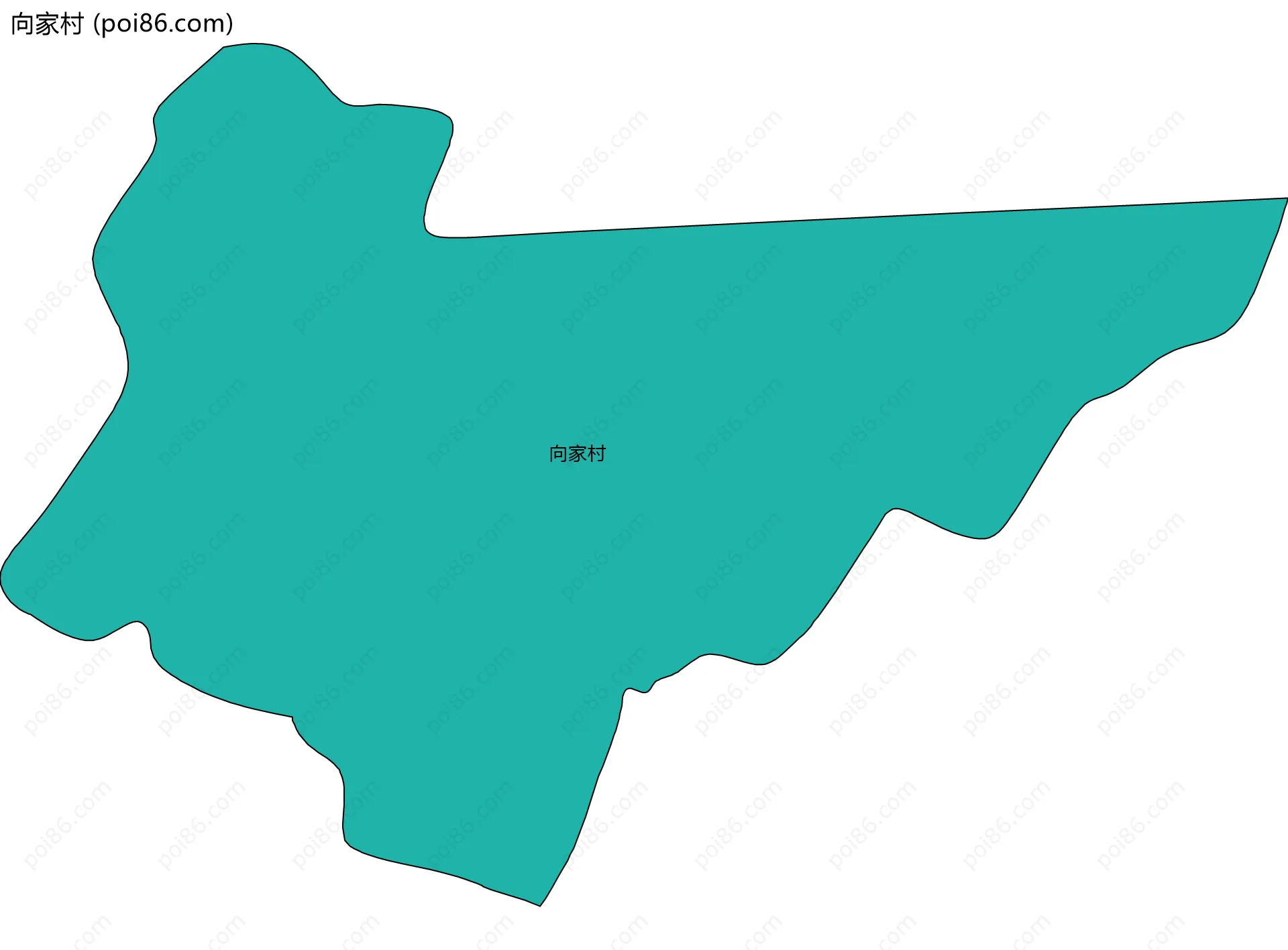 向家村边界地图