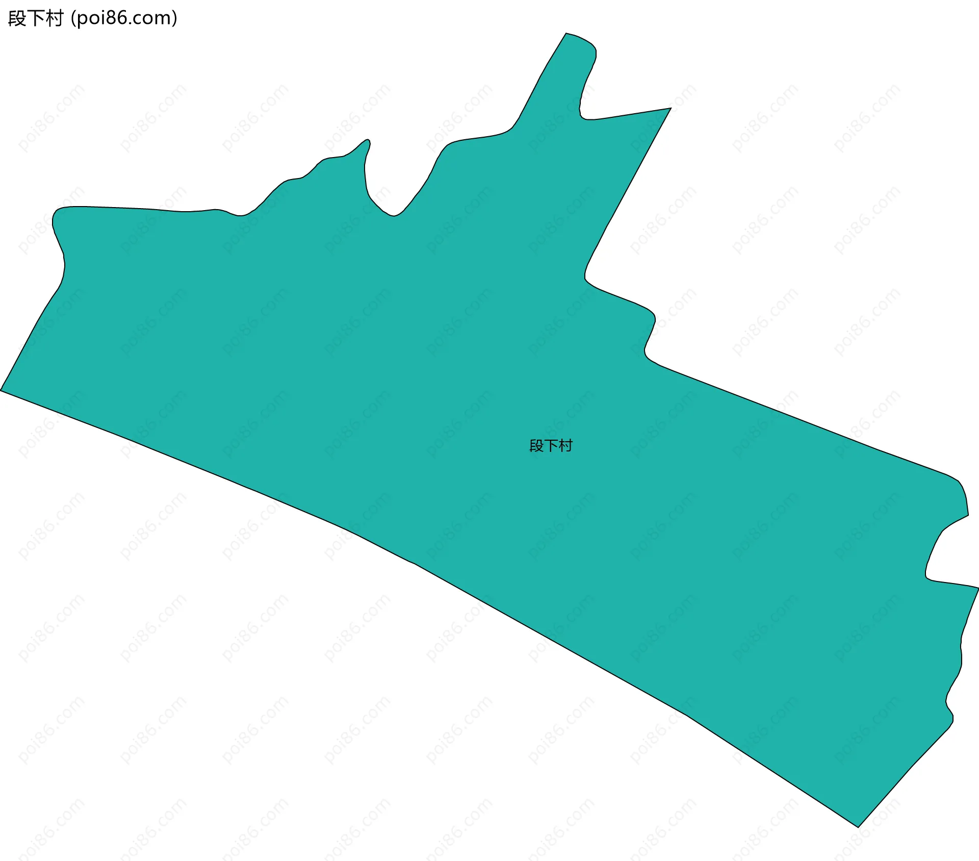 段下村边界地图