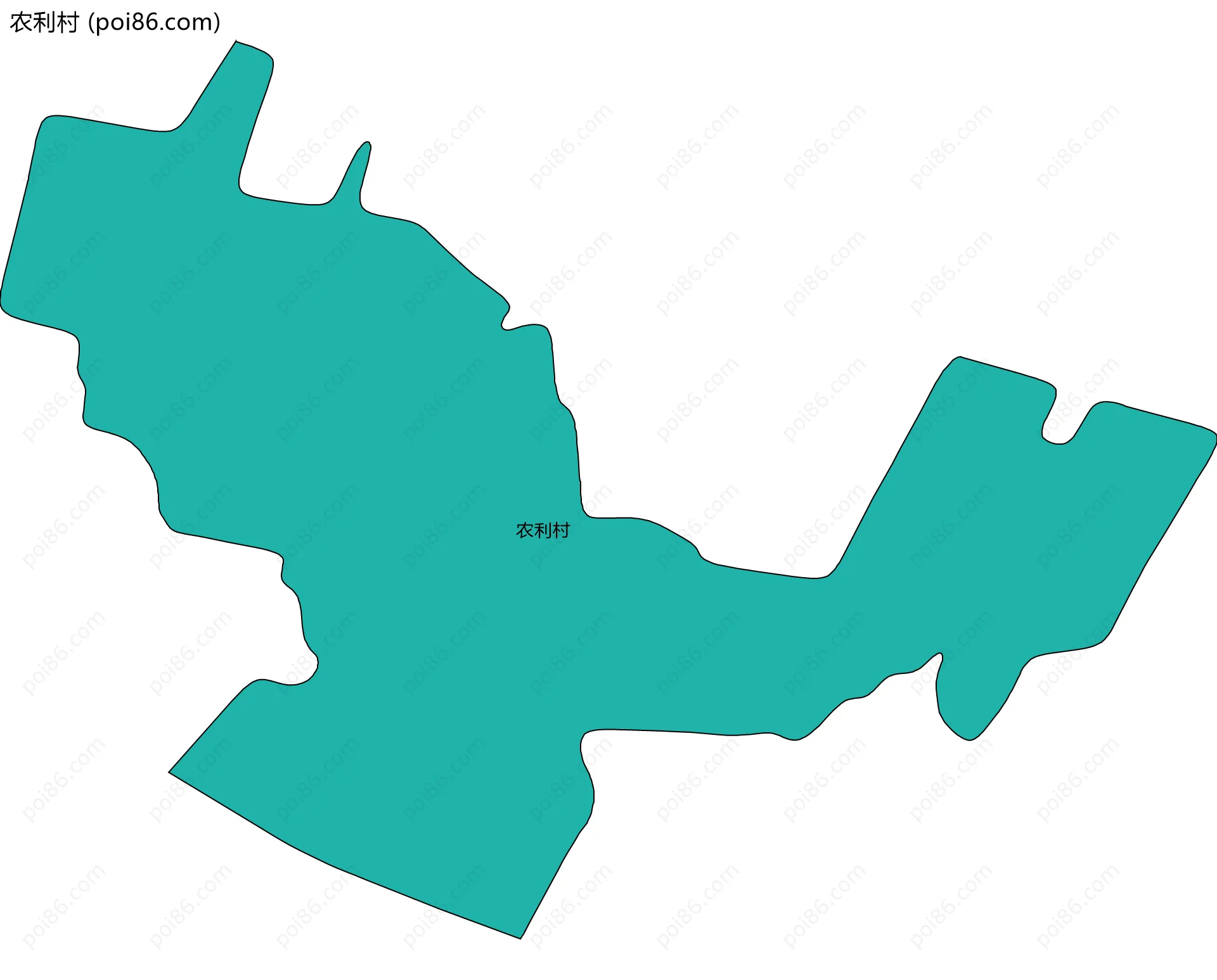 农利村边界地图