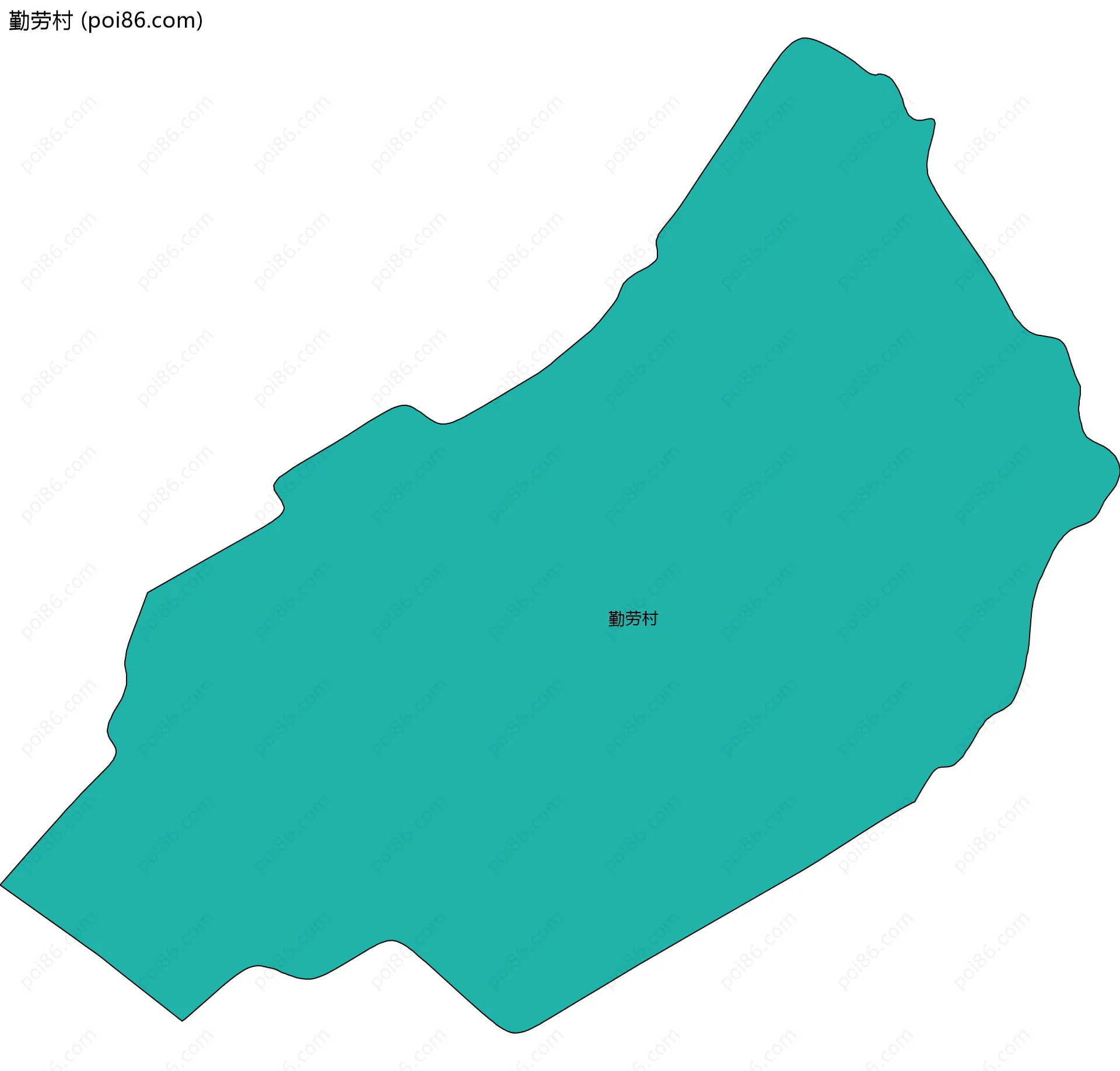 勤劳村边界地图
