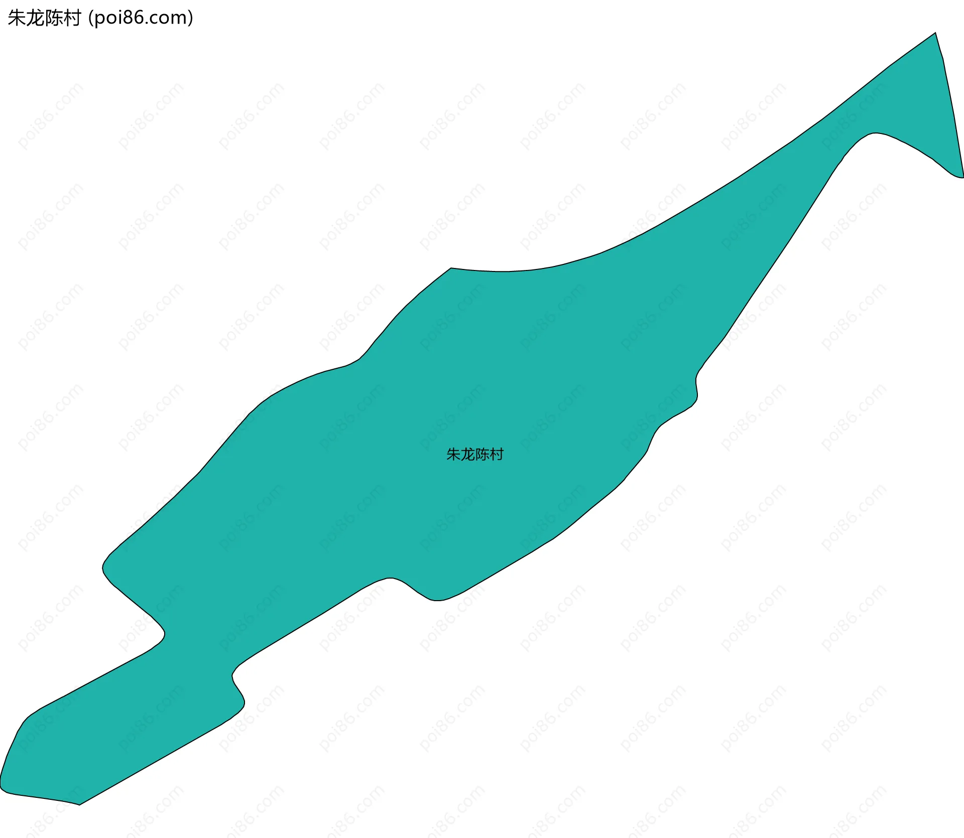 朱龙陈村边界地图