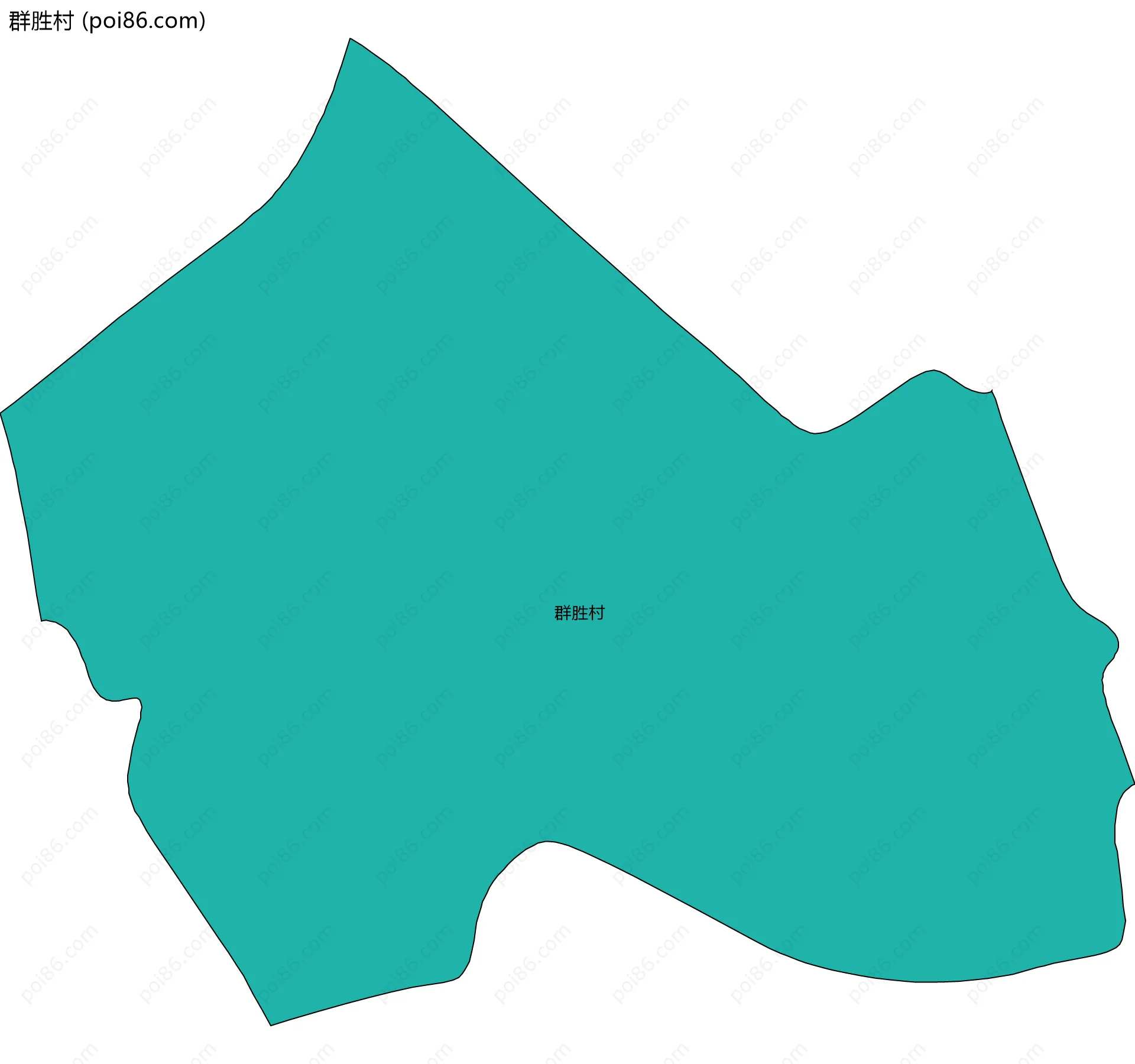 群胜村边界地图