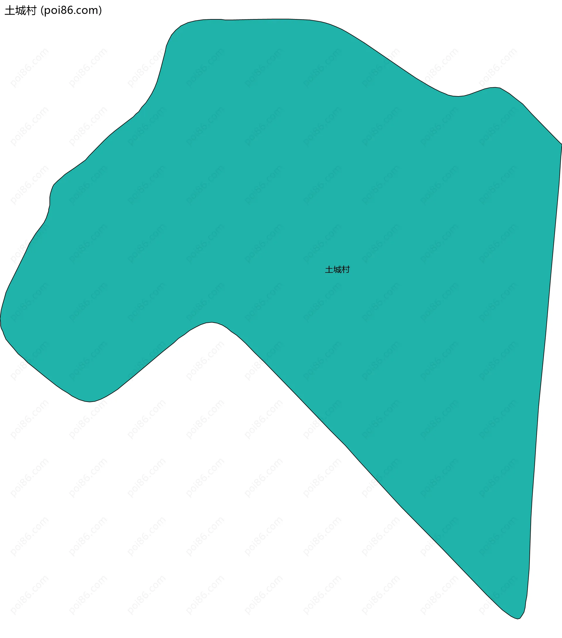 土城村边界地图