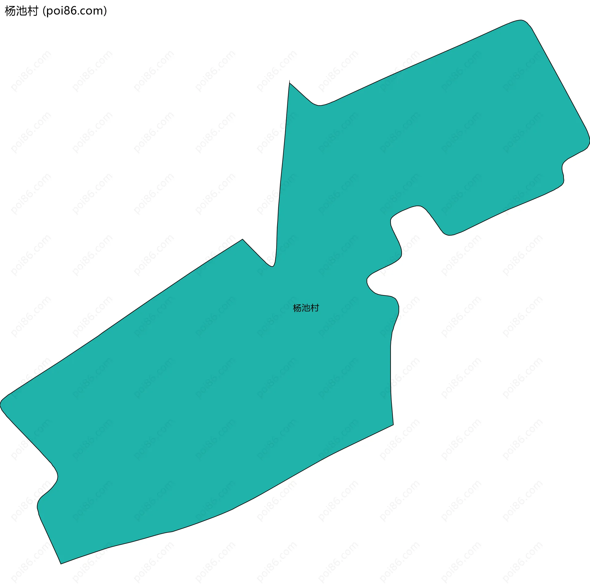 杨池村边界地图