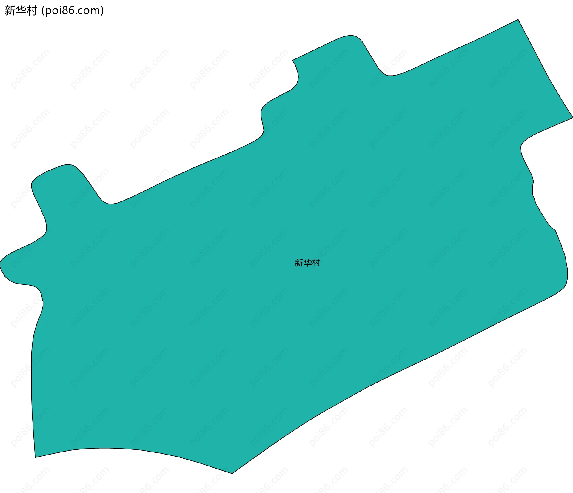 新华村边界地图