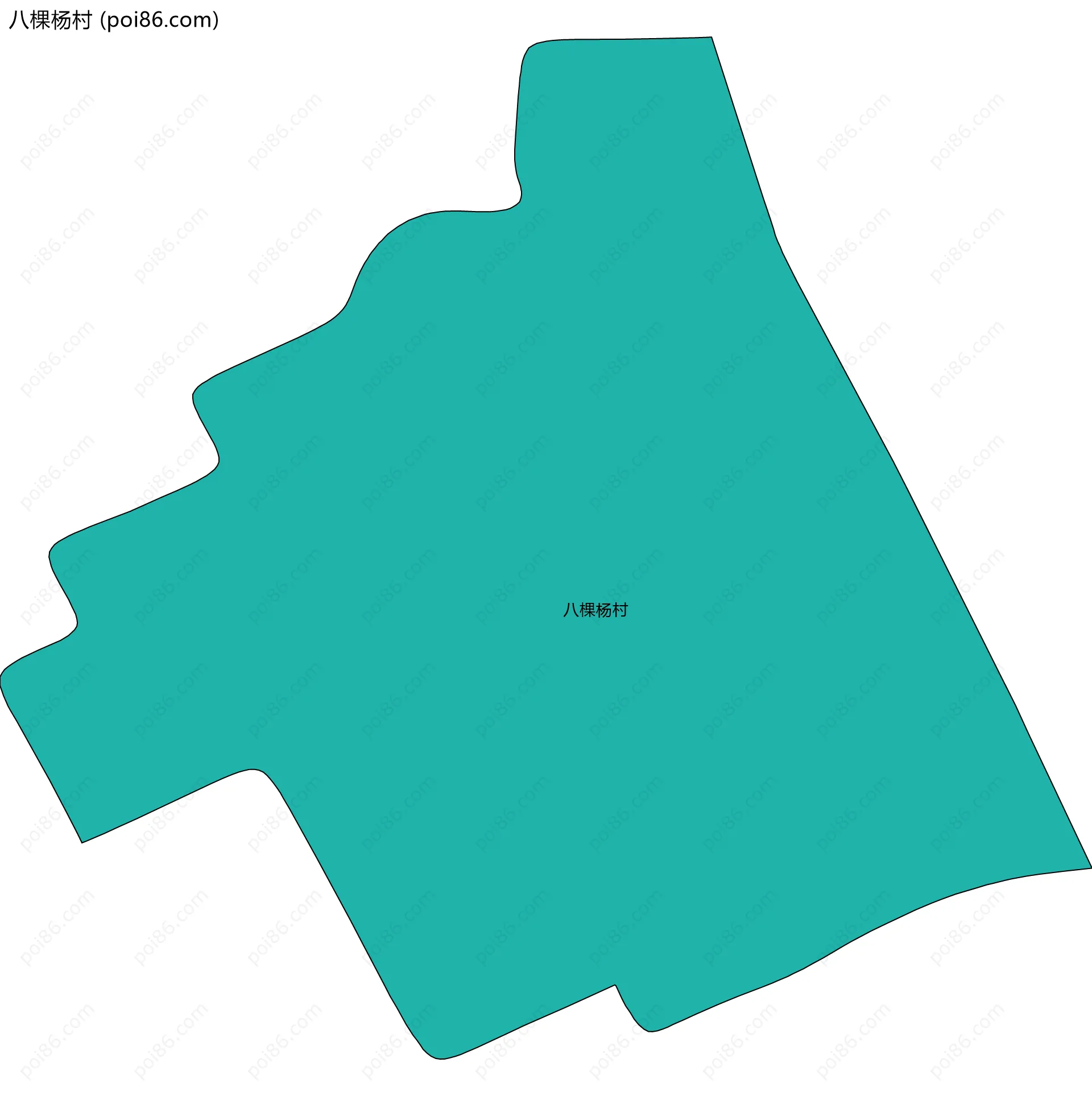 八棵杨村边界地图