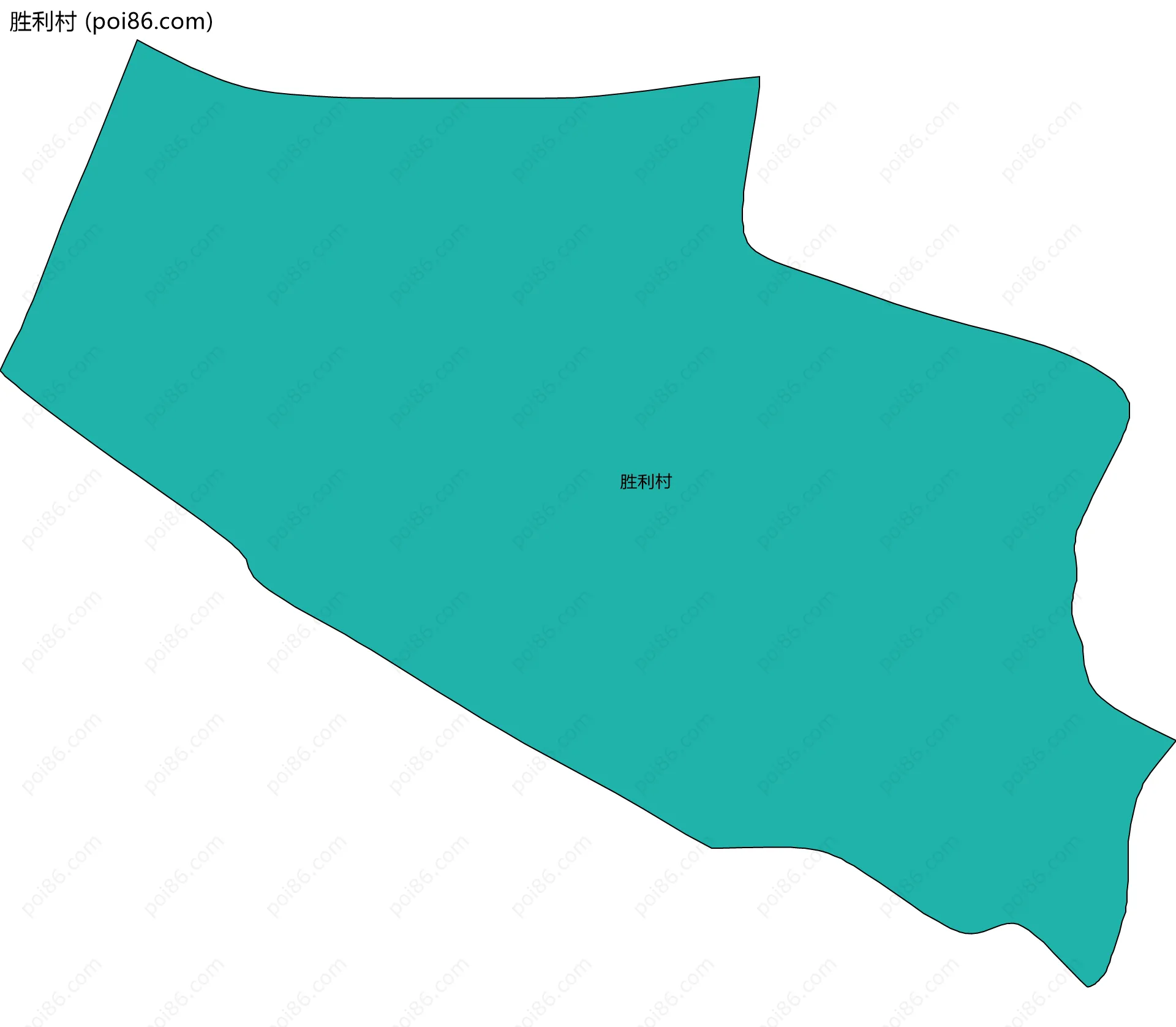 胜利村边界地图