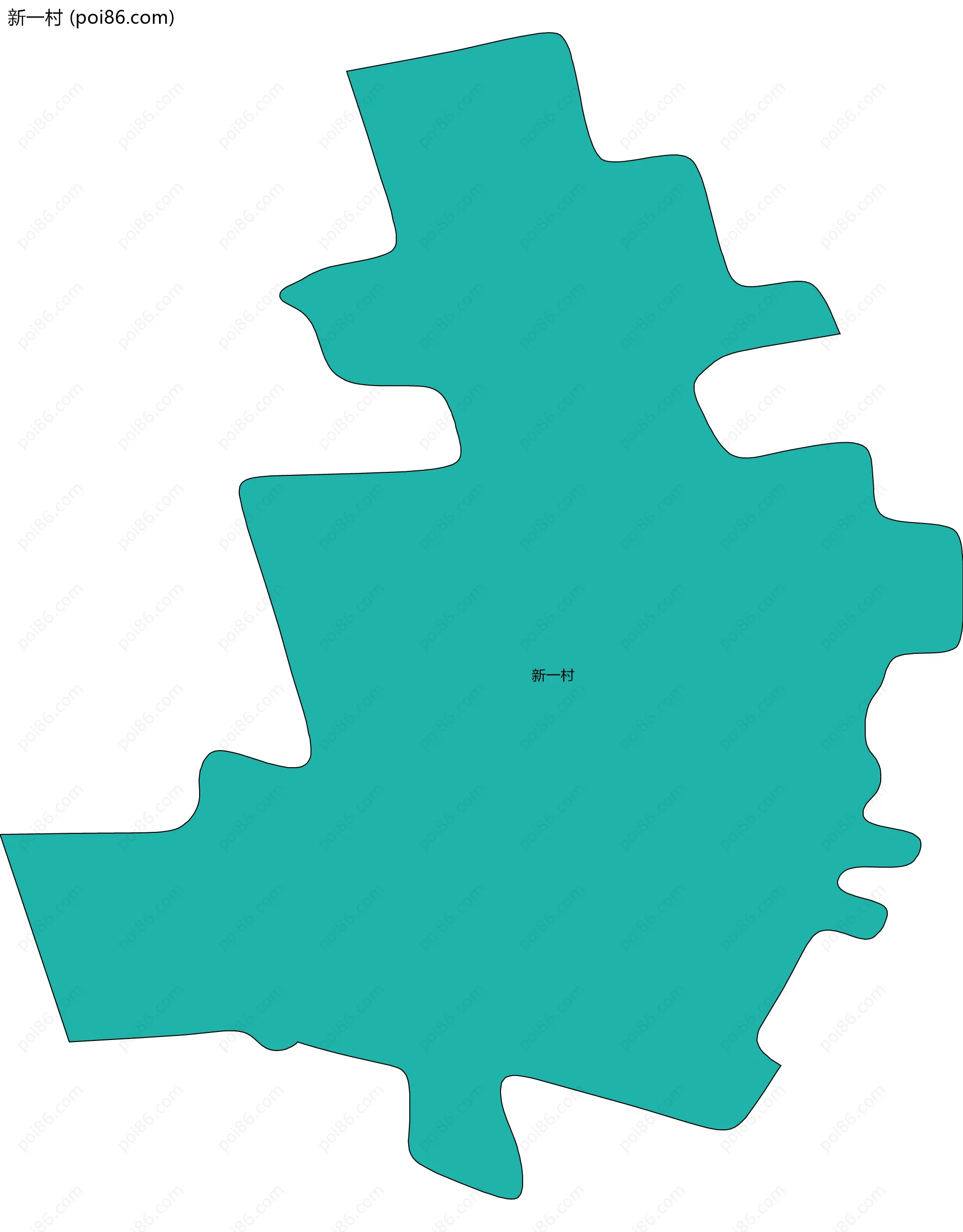 新一村边界地图