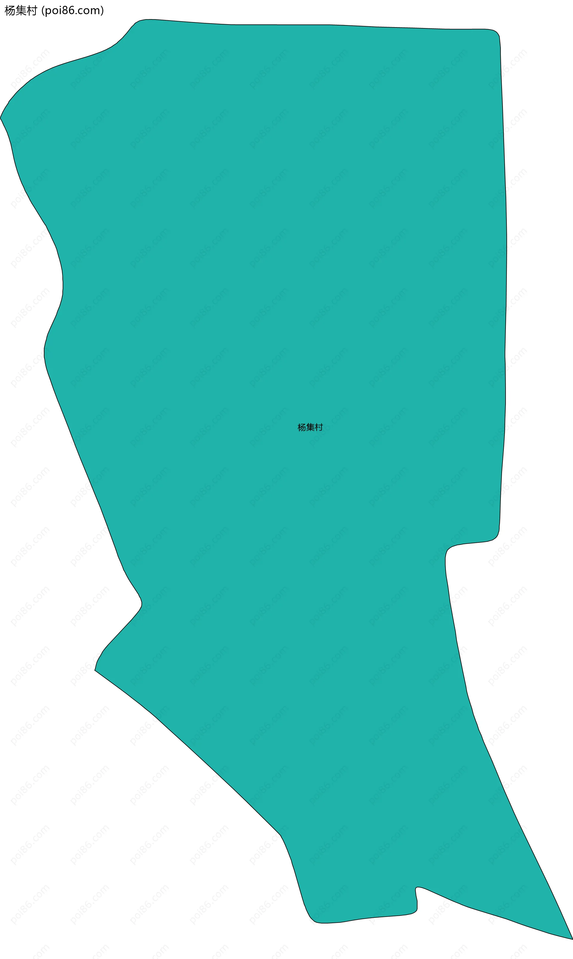 杨集村边界地图