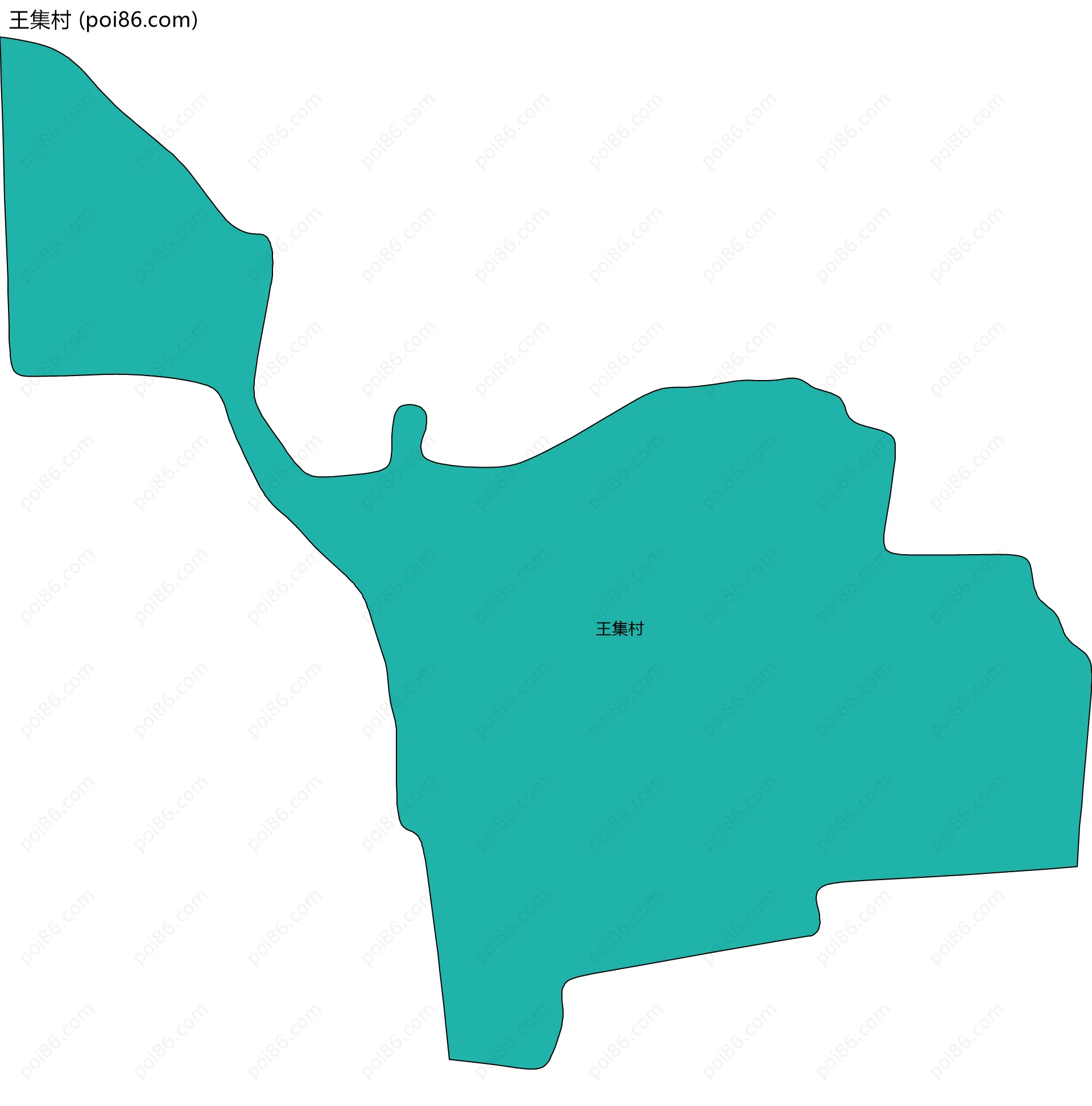 王集村边界地图