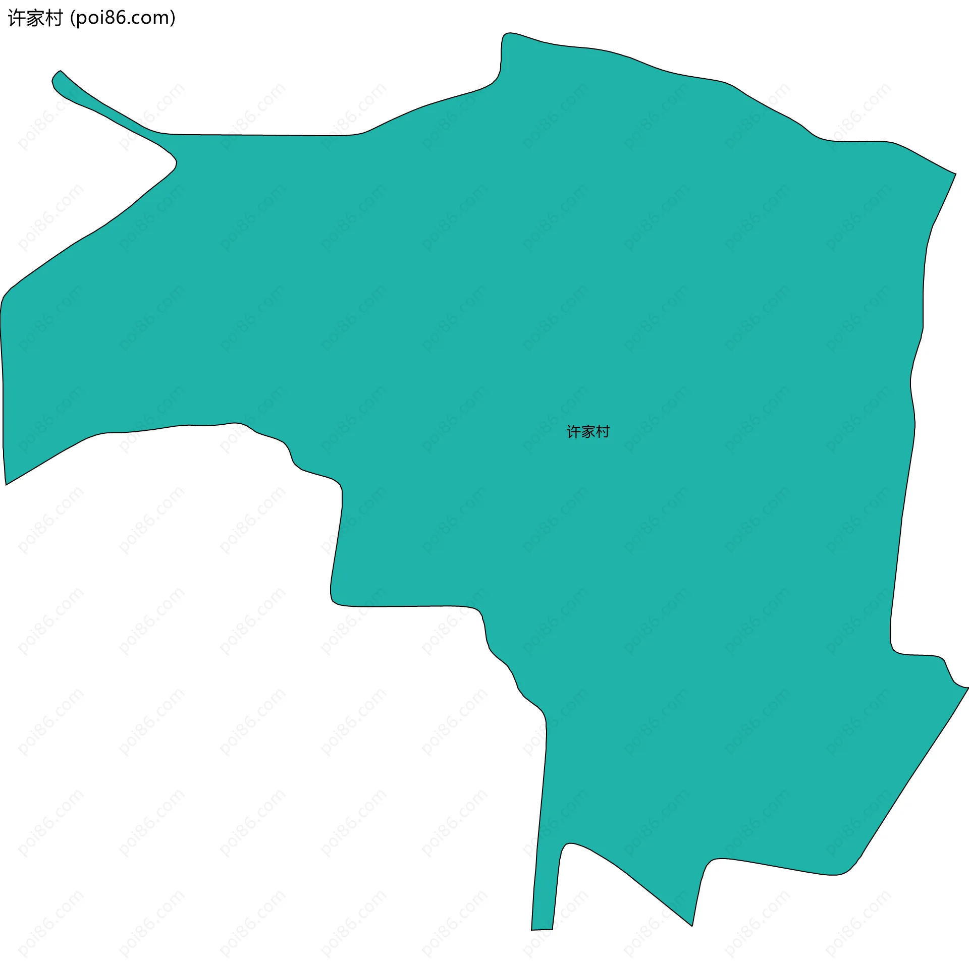 许家村边界地图
