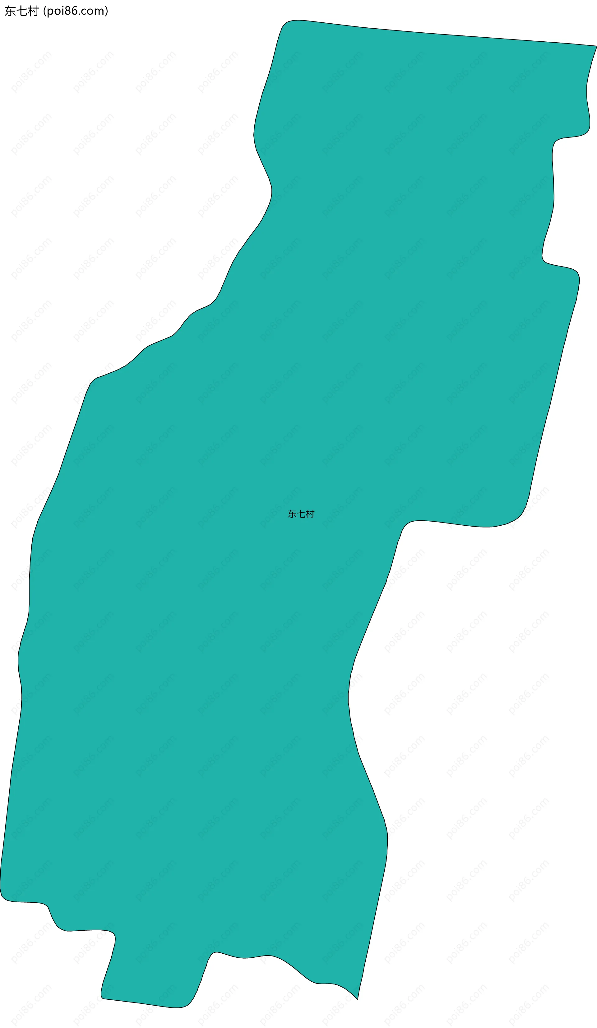 东七村边界地图