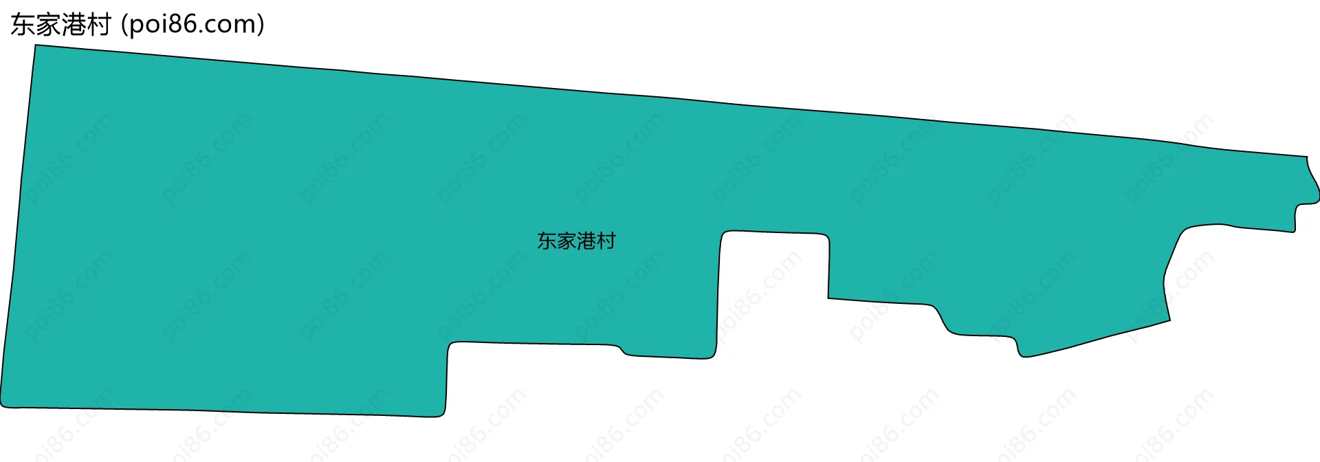 东家港村边界地图