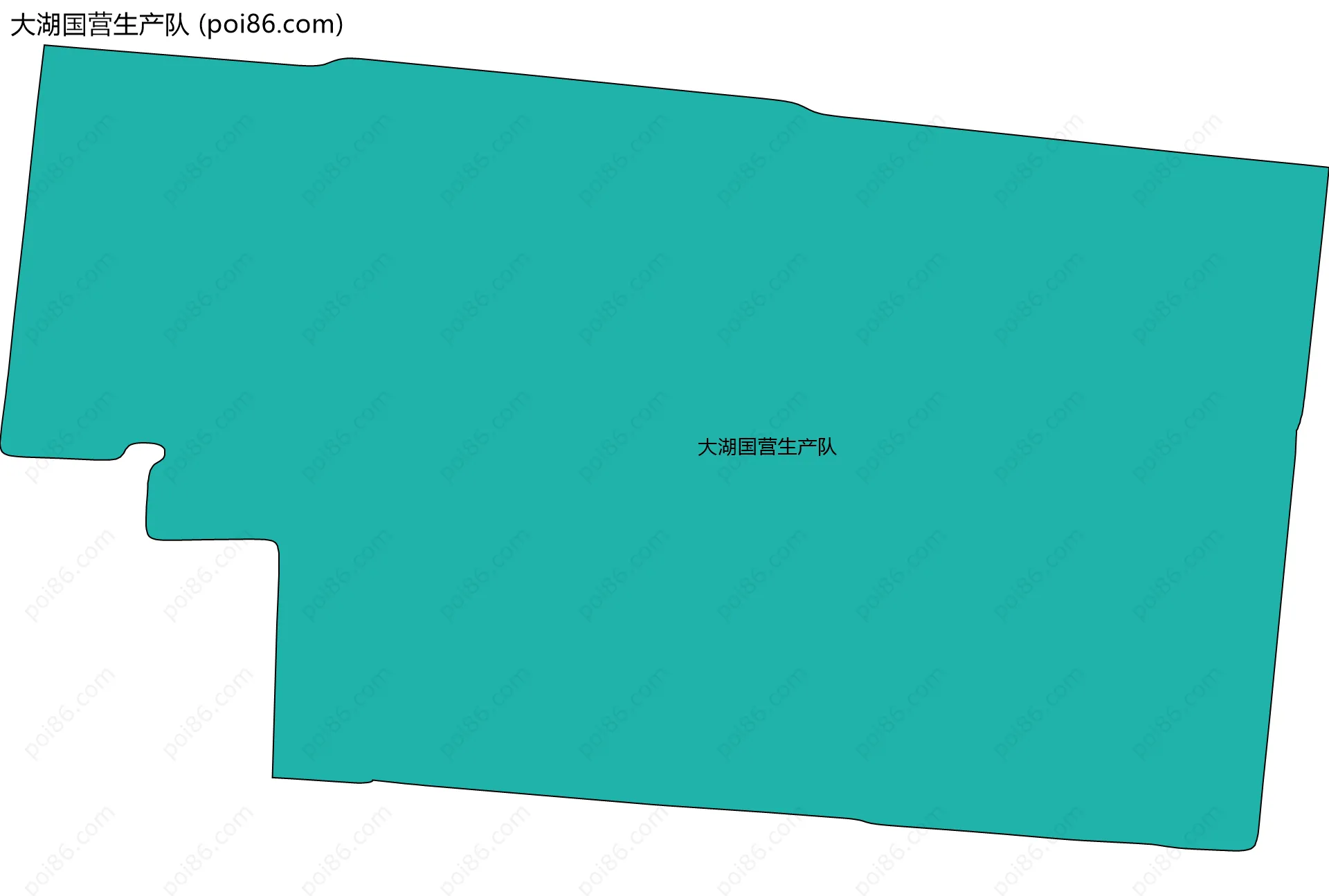 大湖国营生产队边界地图