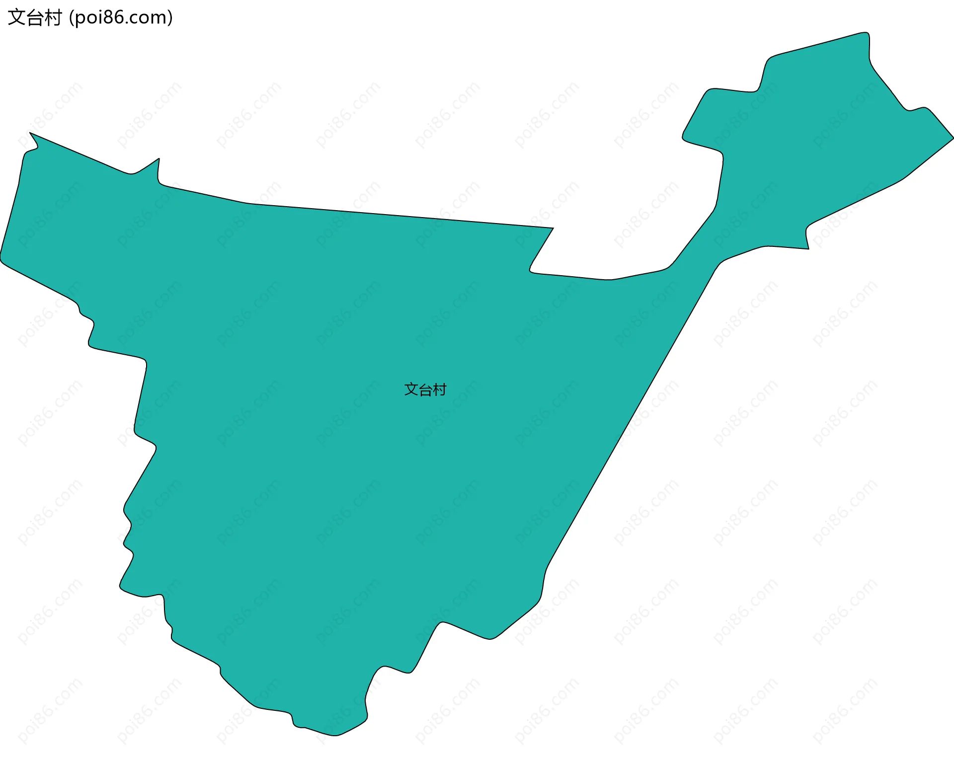 文台村边界地图