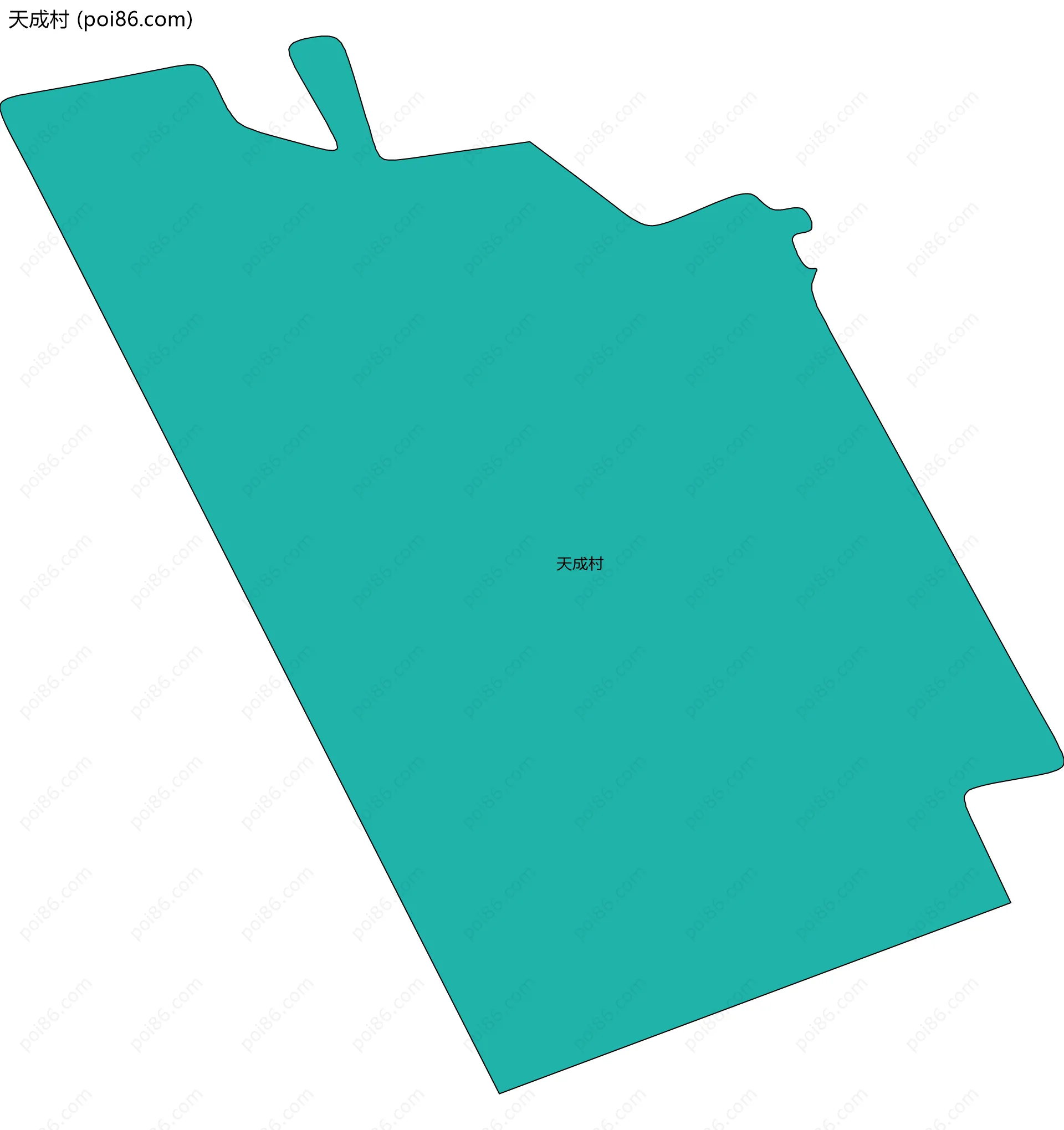 天成村边界地图