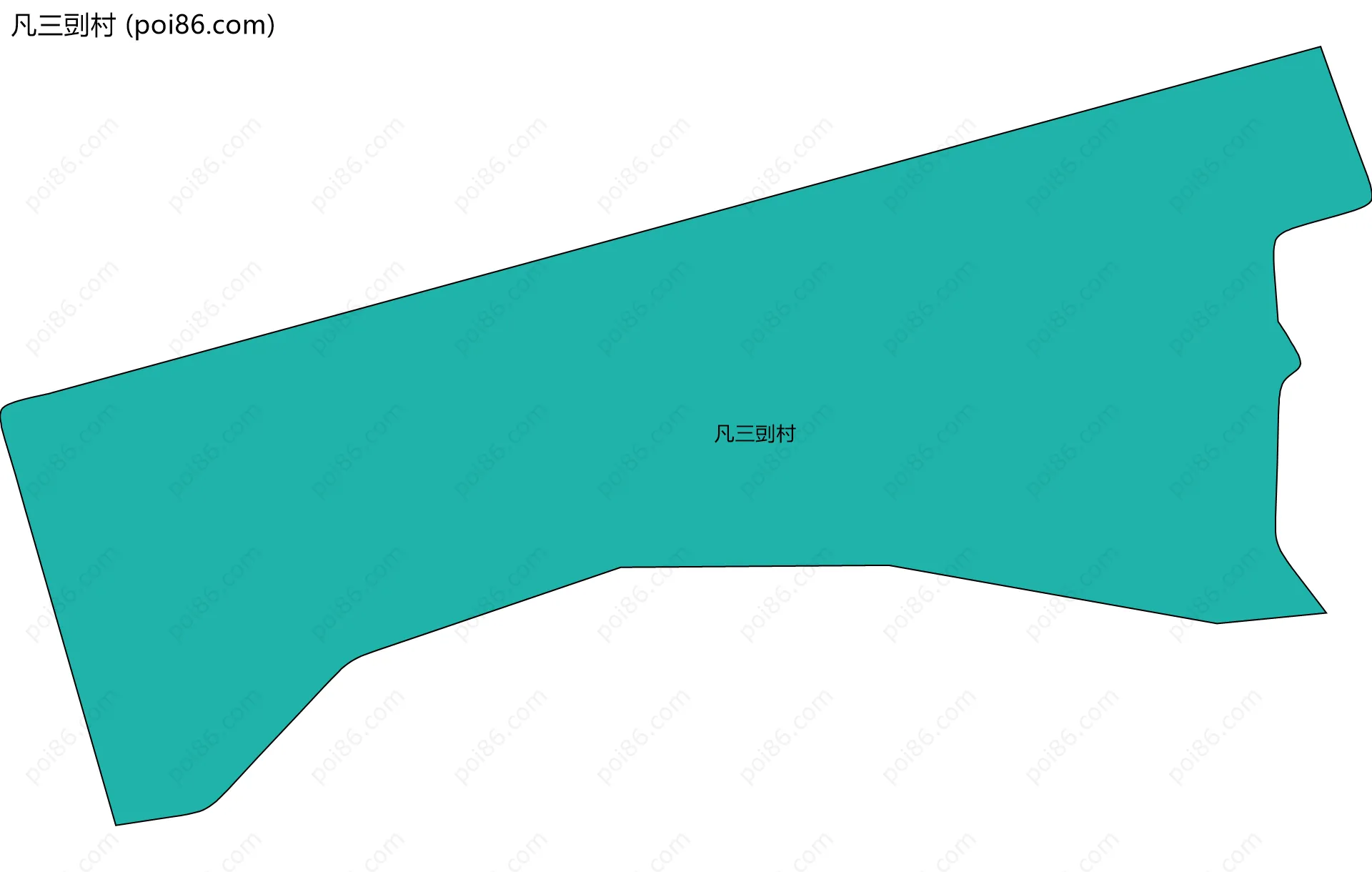 凡三剅村边界地图