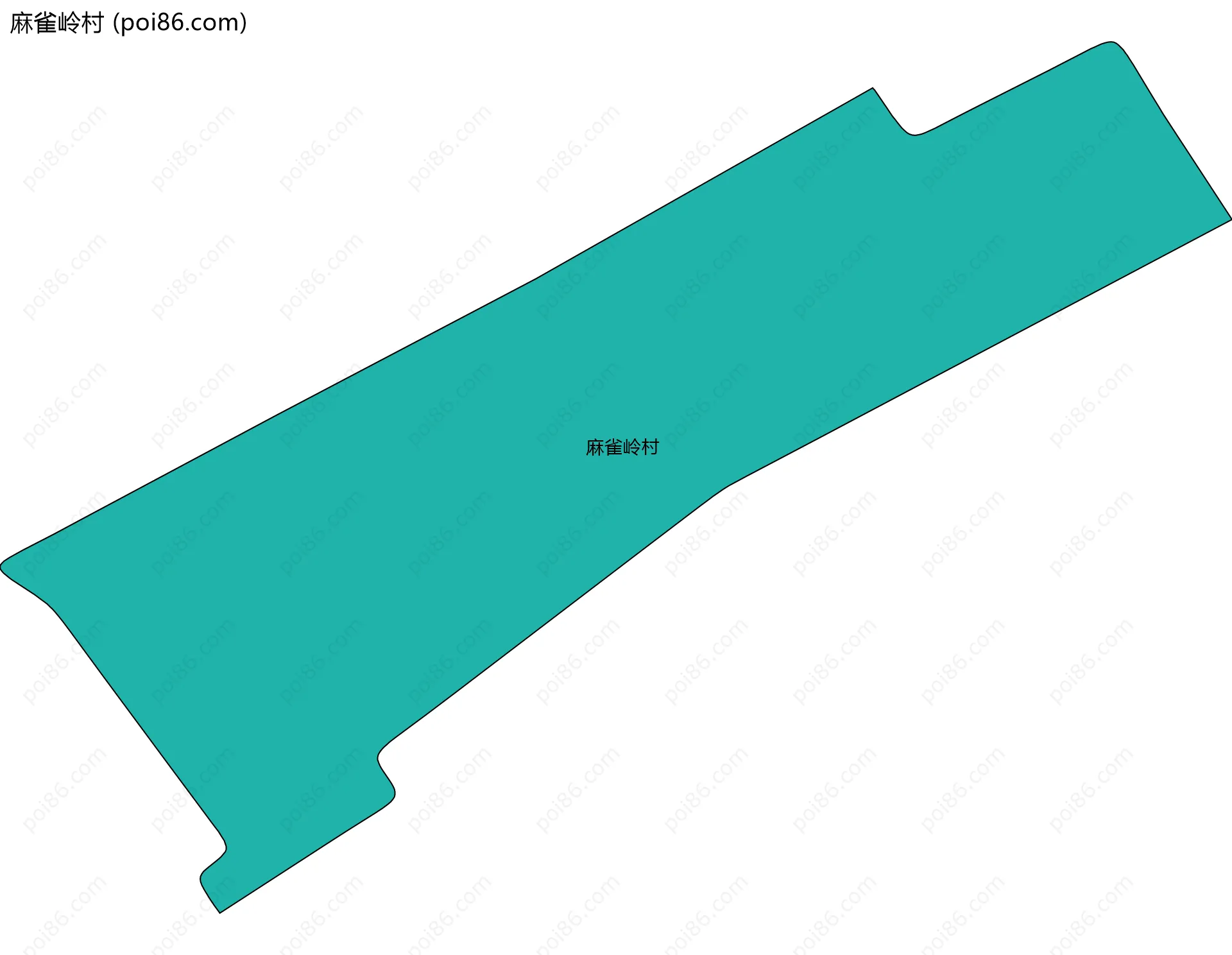 麻雀岭村边界地图