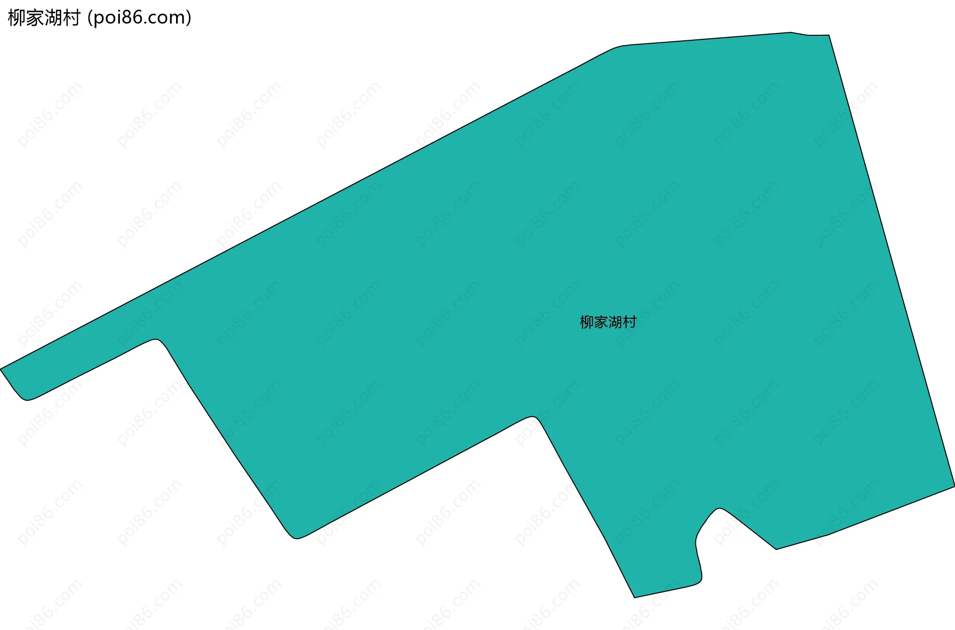 柳家湖村边界地图