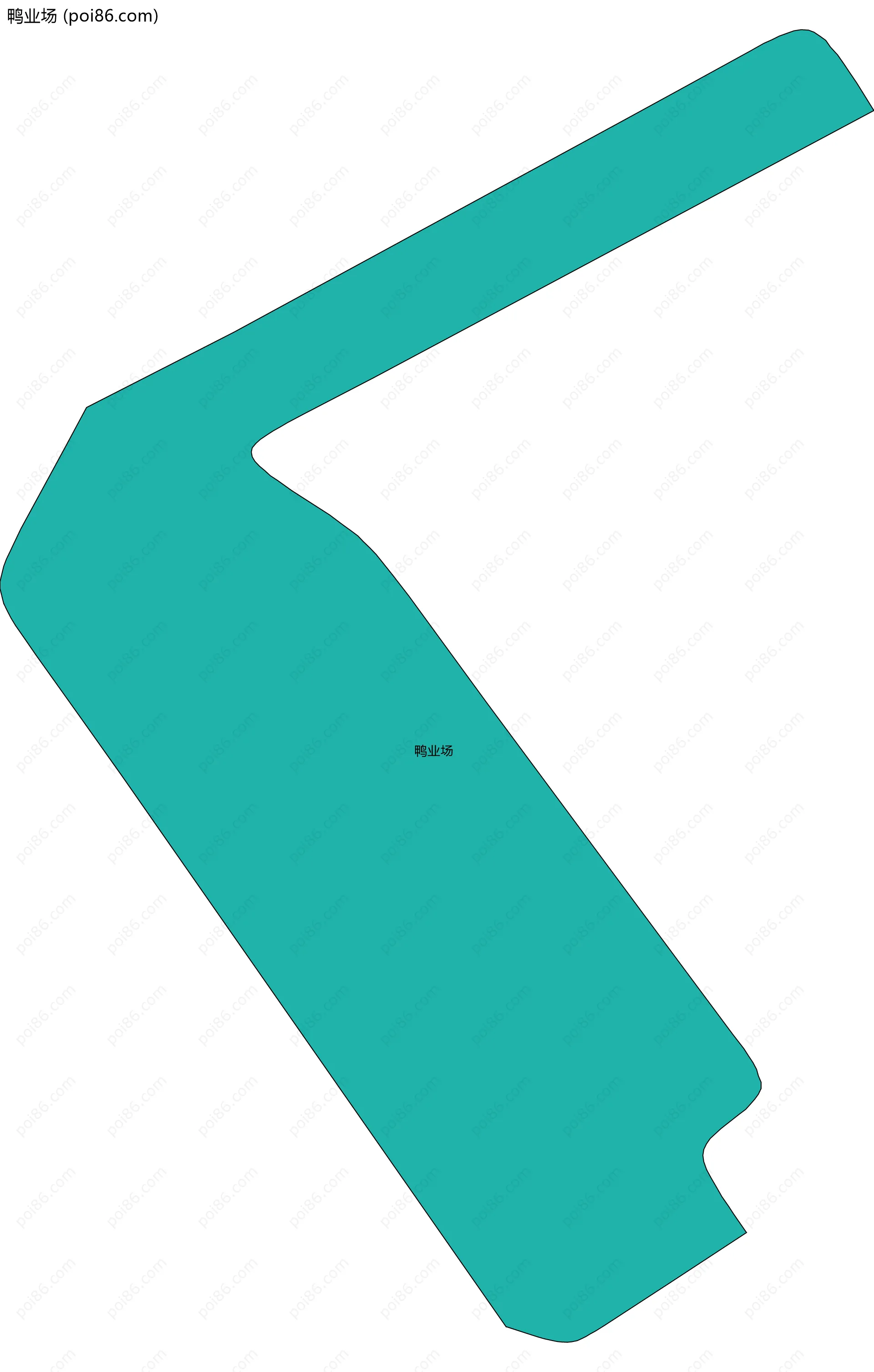 鸭业场边界地图