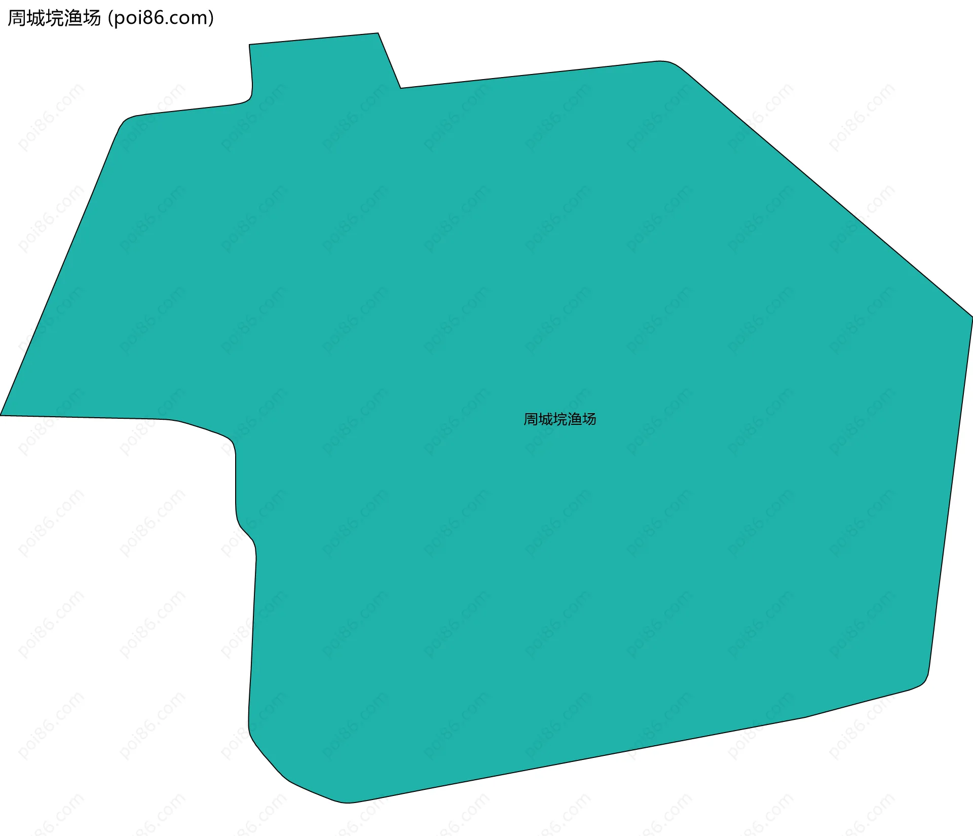 周城垸渔场边界地图