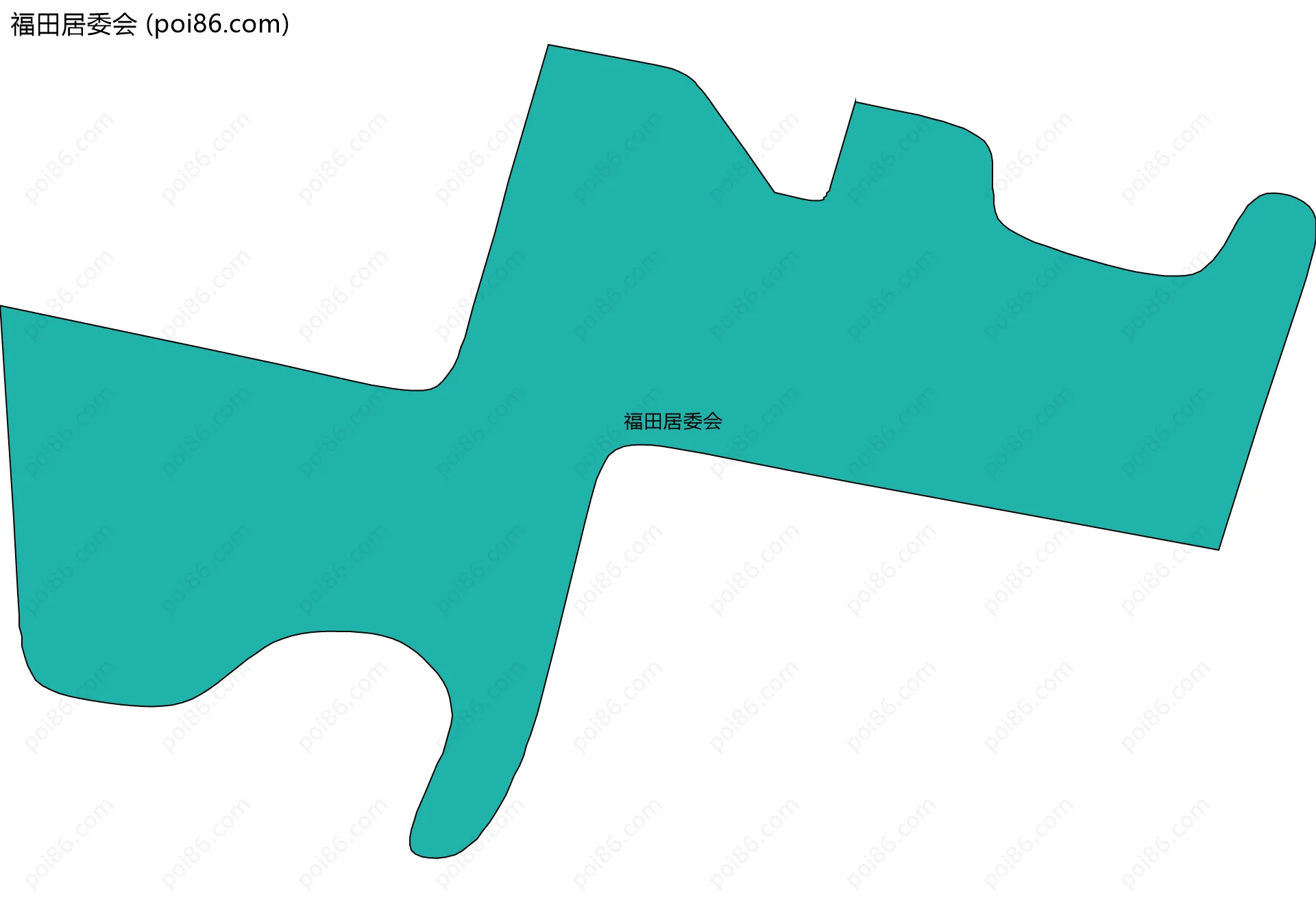 福田居委会边界地图