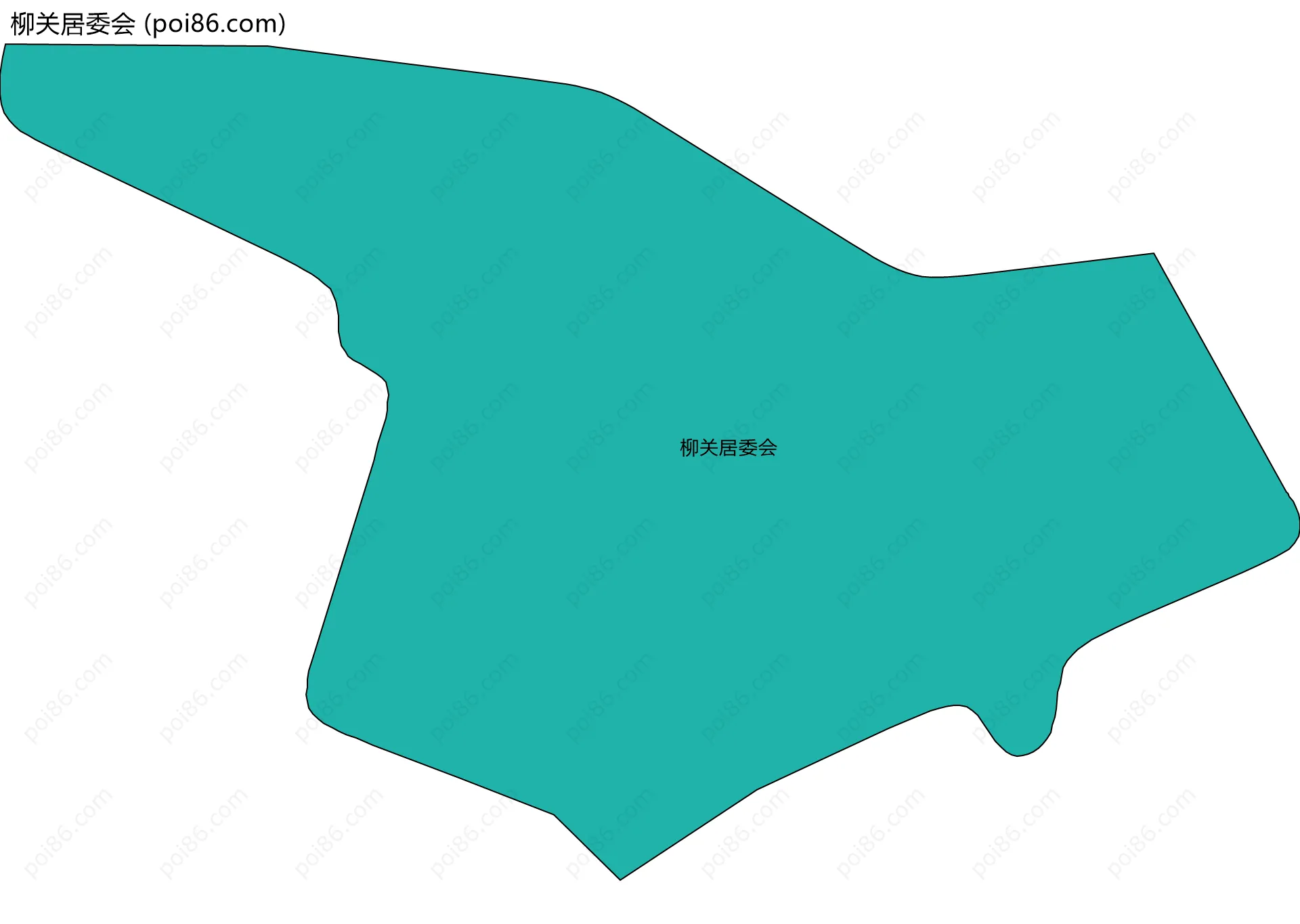 柳关居委会边界地图