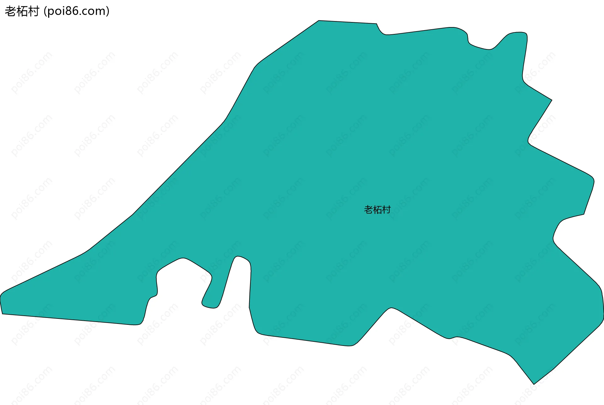 老柘村边界地图