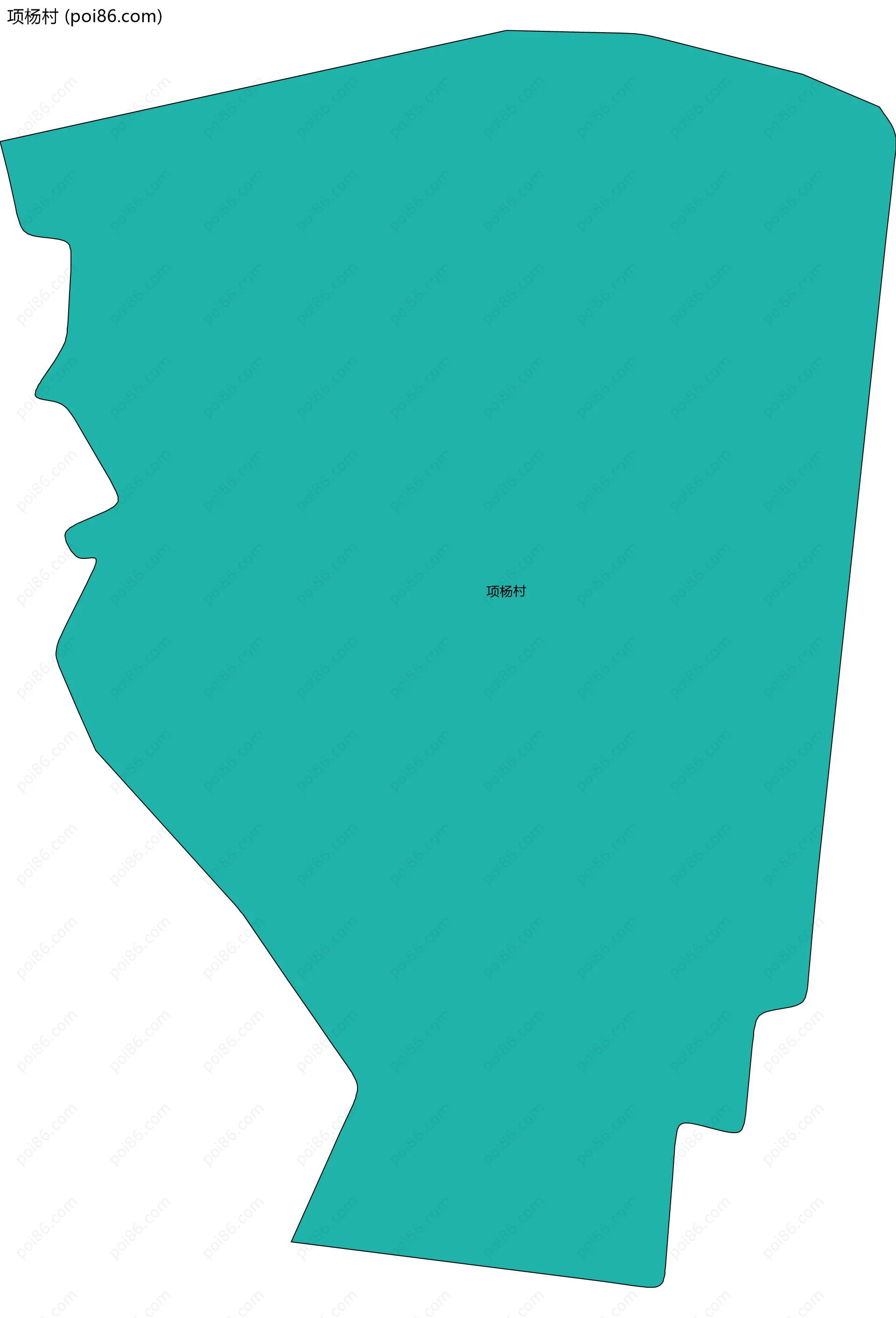 项杨村边界地图