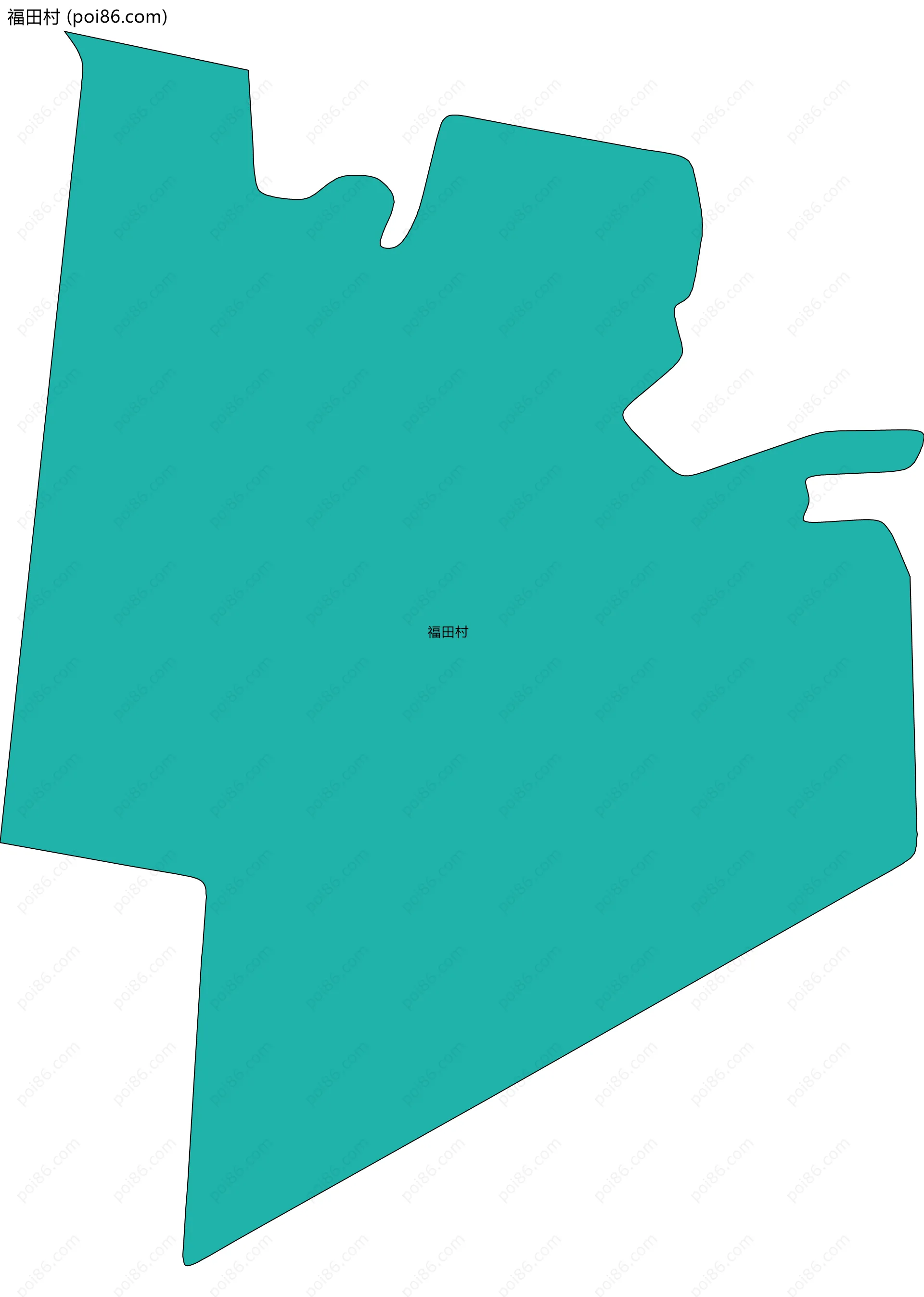 福田村边界地图