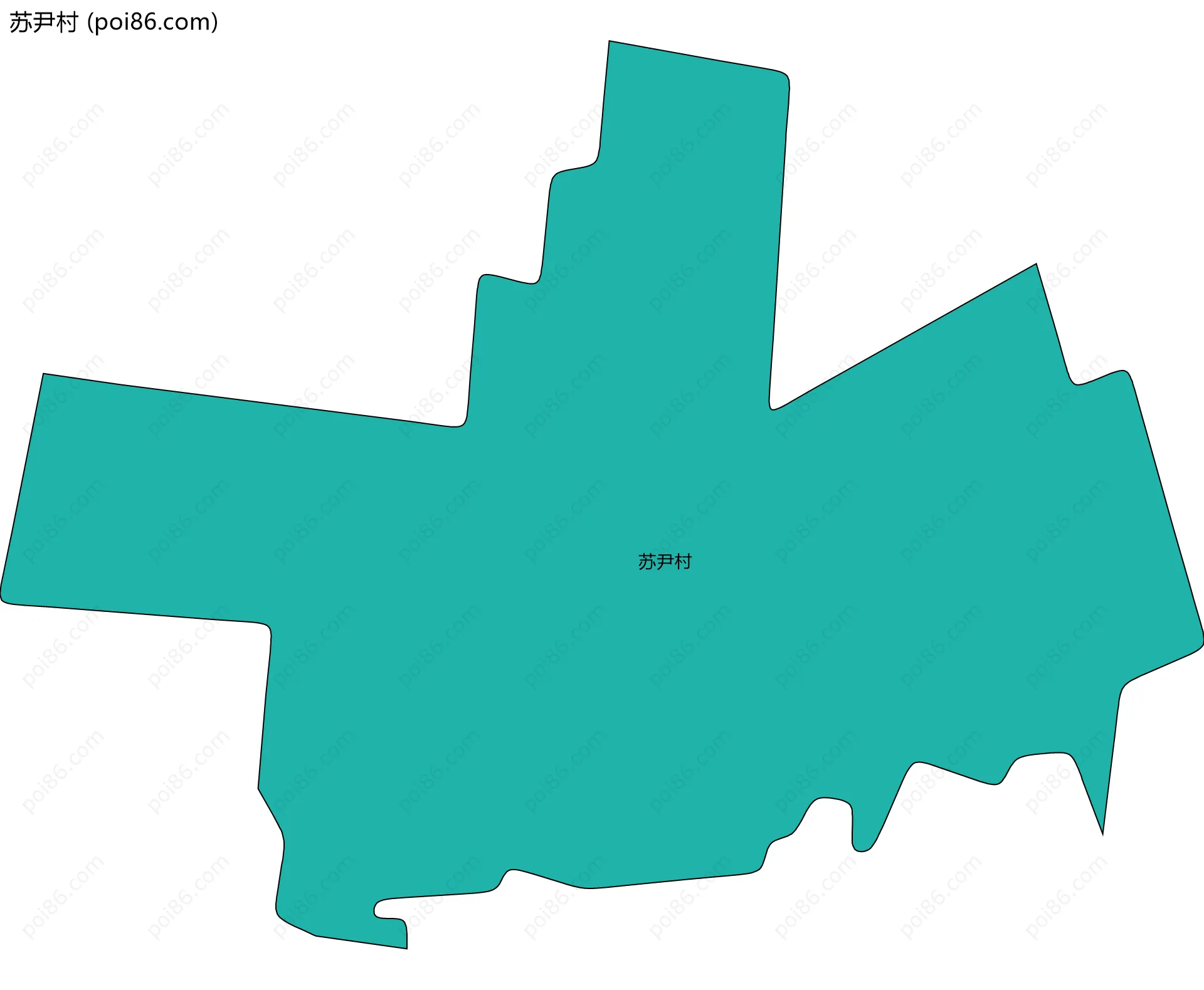 苏尹村边界地图