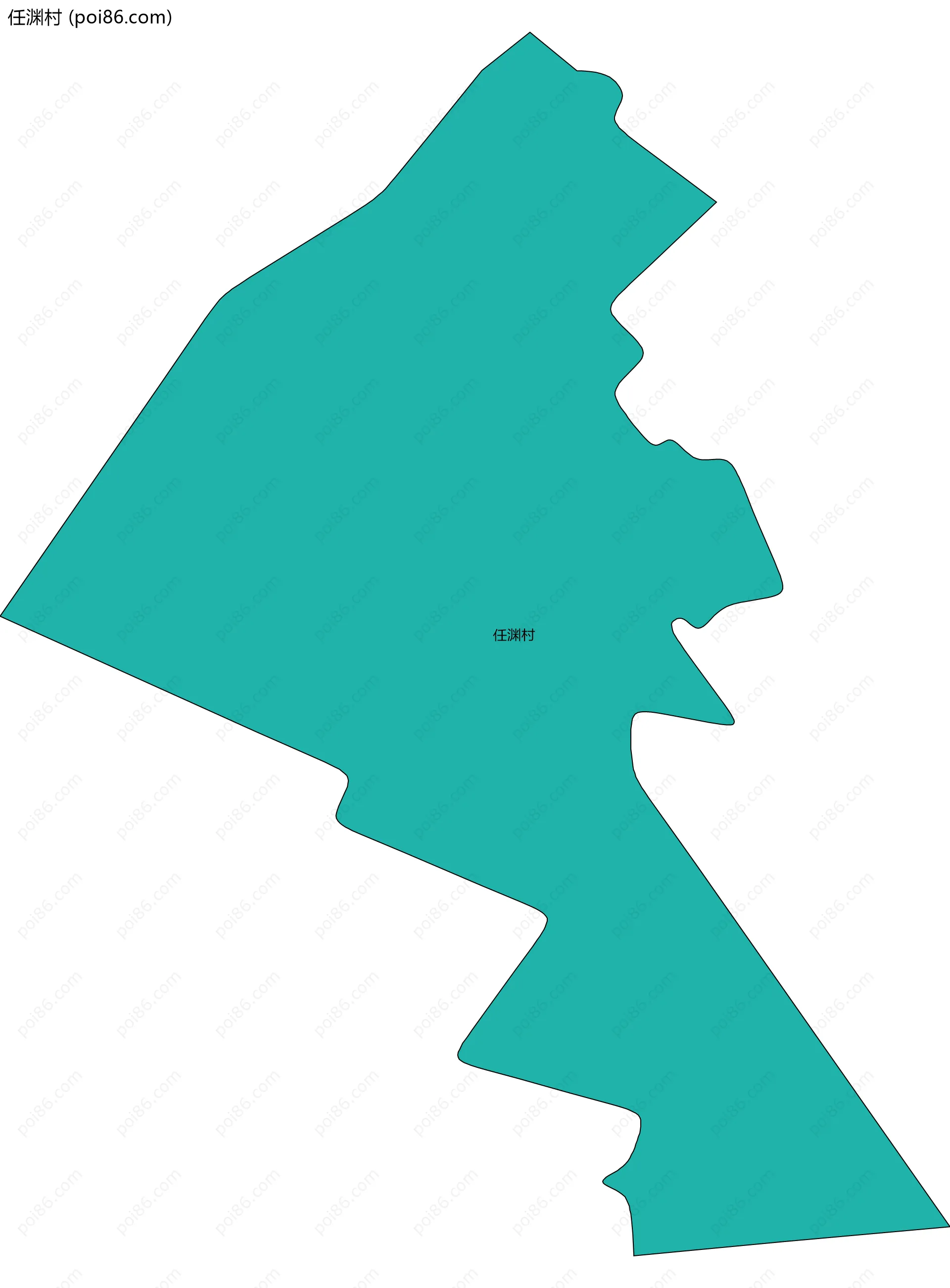 任渊村边界地图