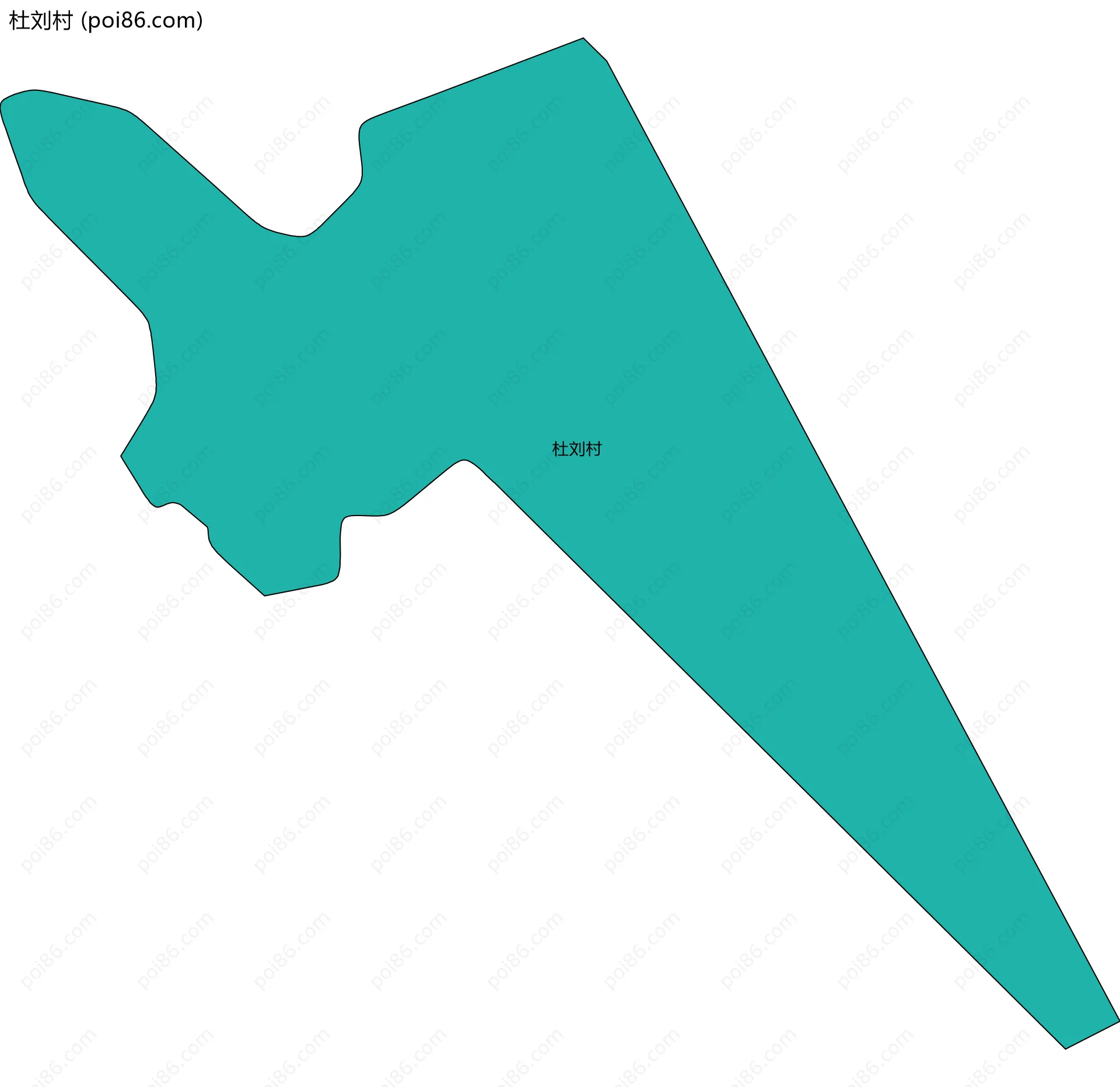 杜刘村边界地图