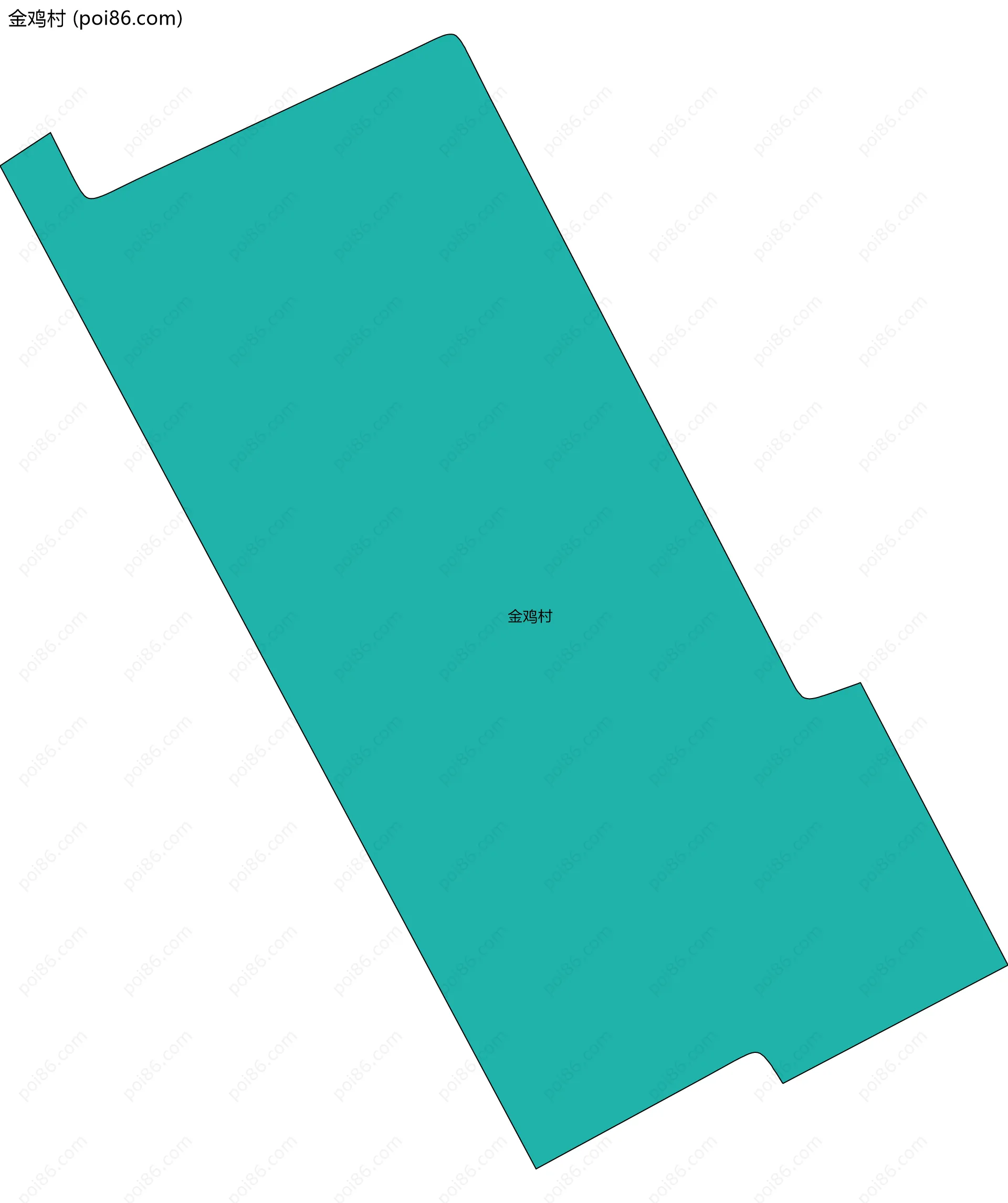 金鸡村边界地图