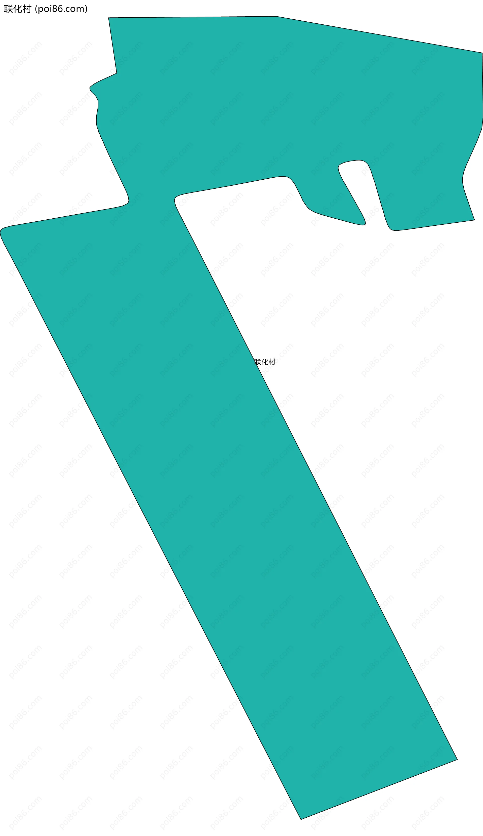 联化村边界地图