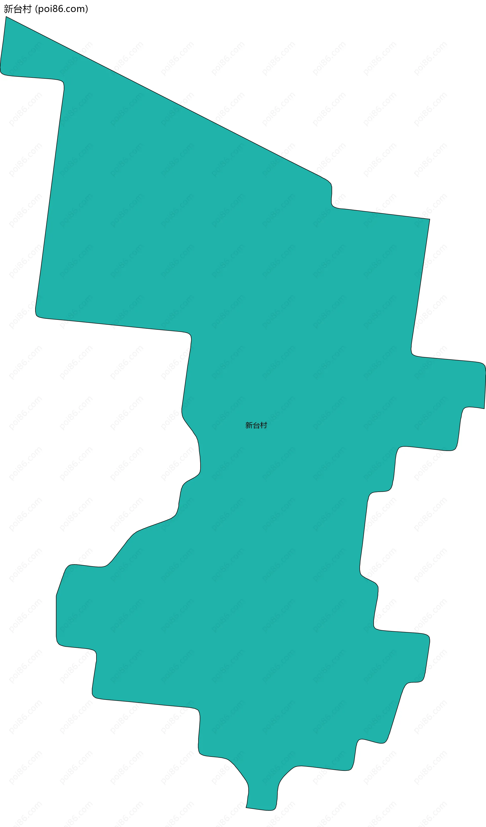 新台村边界地图
