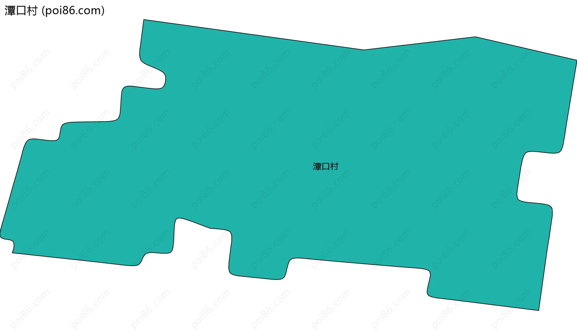 潭口村边界地图