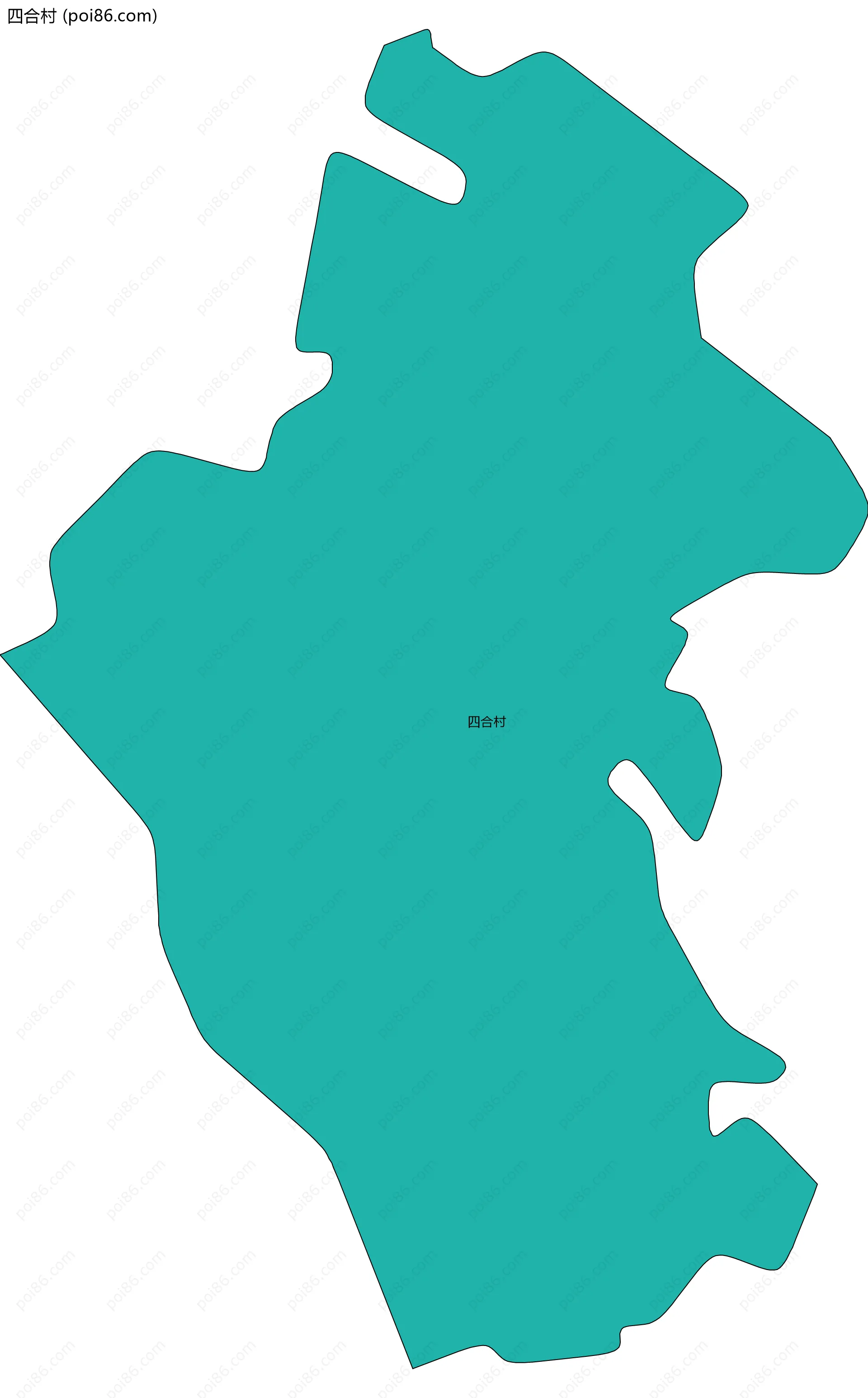 四合村边界地图
